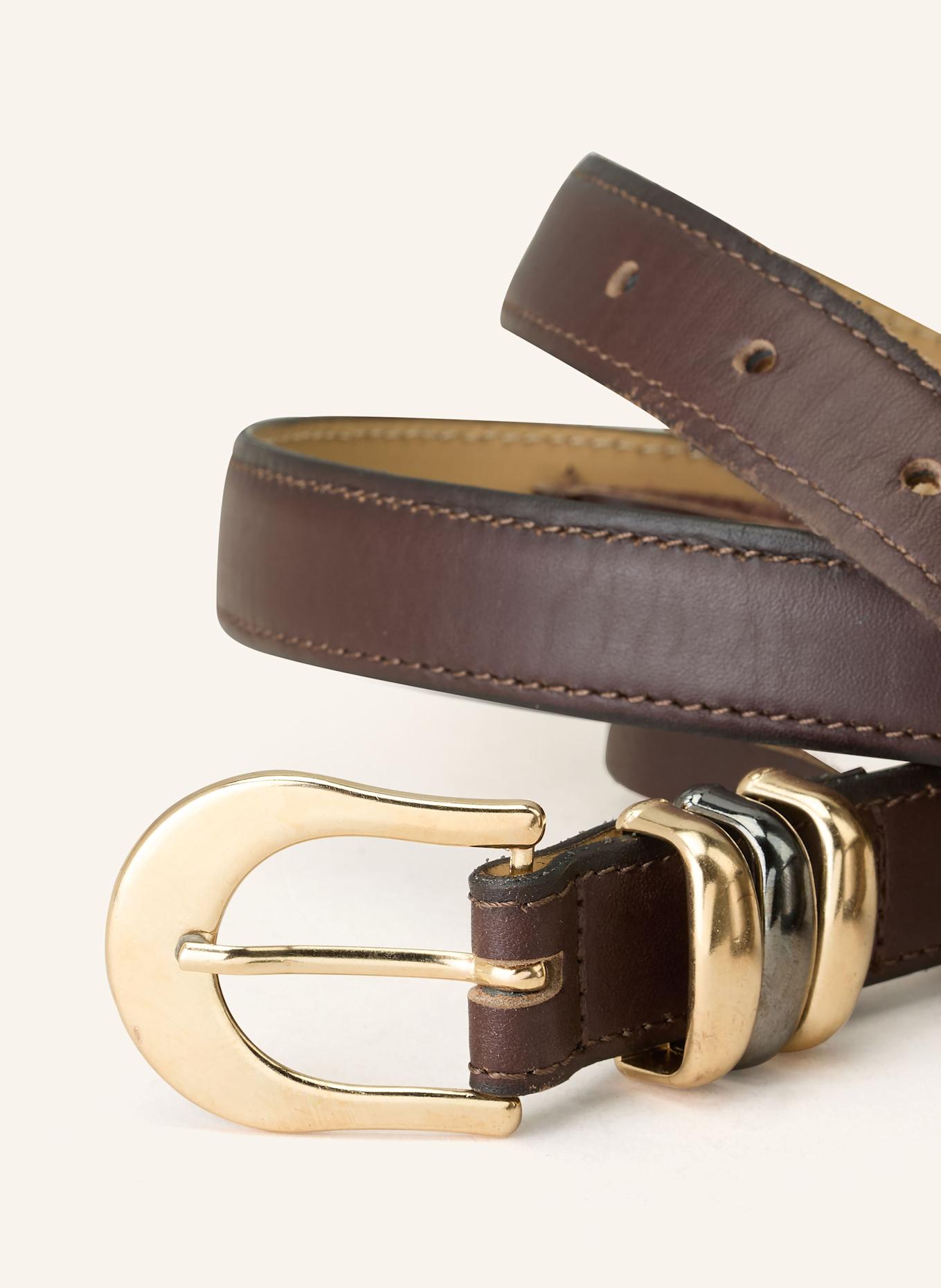 LUISA CERANO Ledergürtel: BRAUN