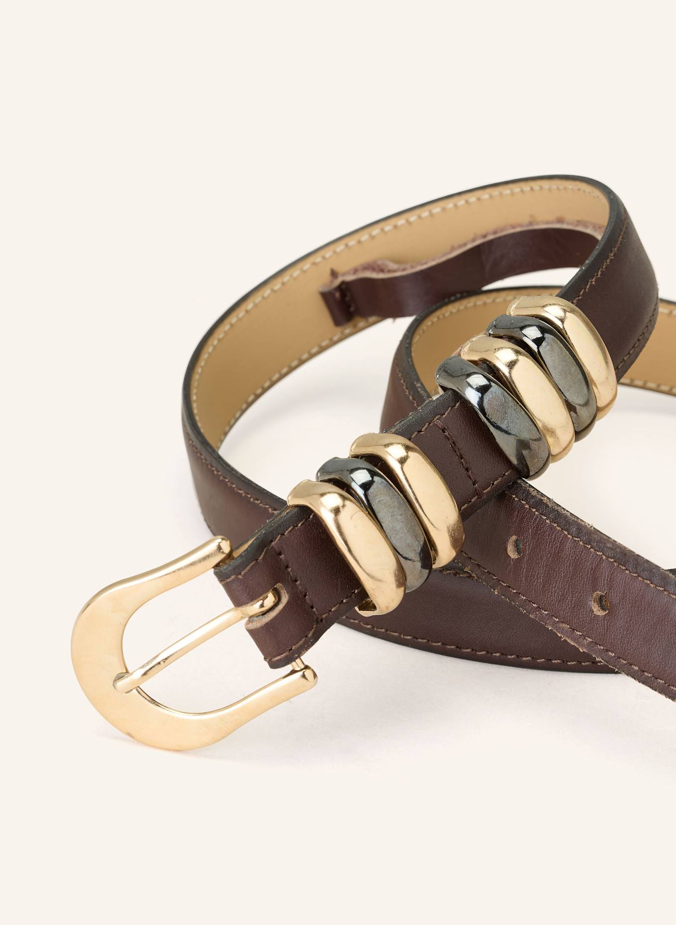 LUISA CERANO Ledergürtel: BRAUN