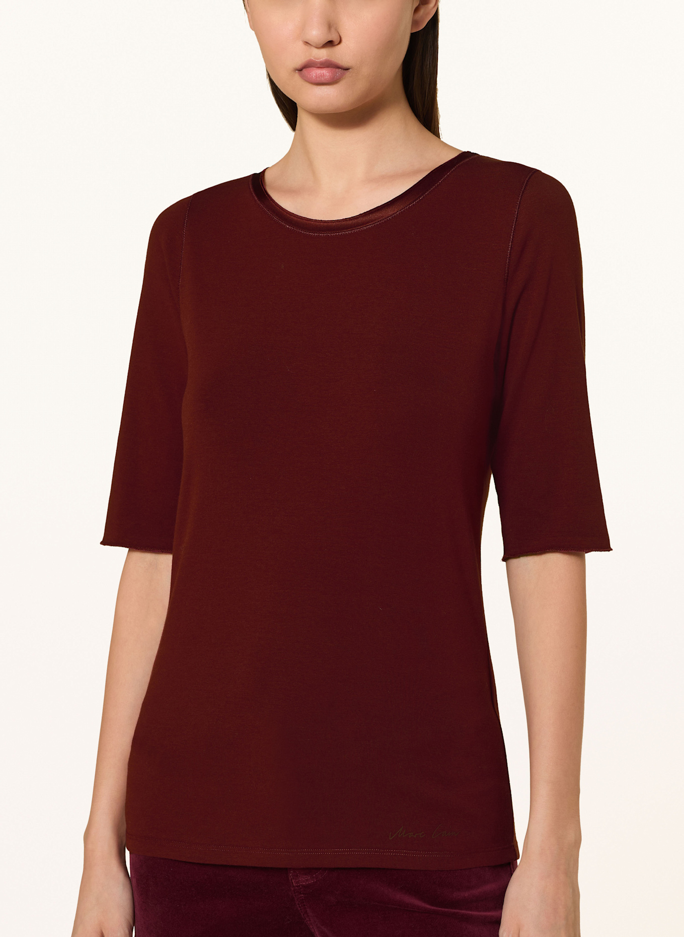 MARC CAIN Shirt mit 3/4-Arm: 294 bright maroon