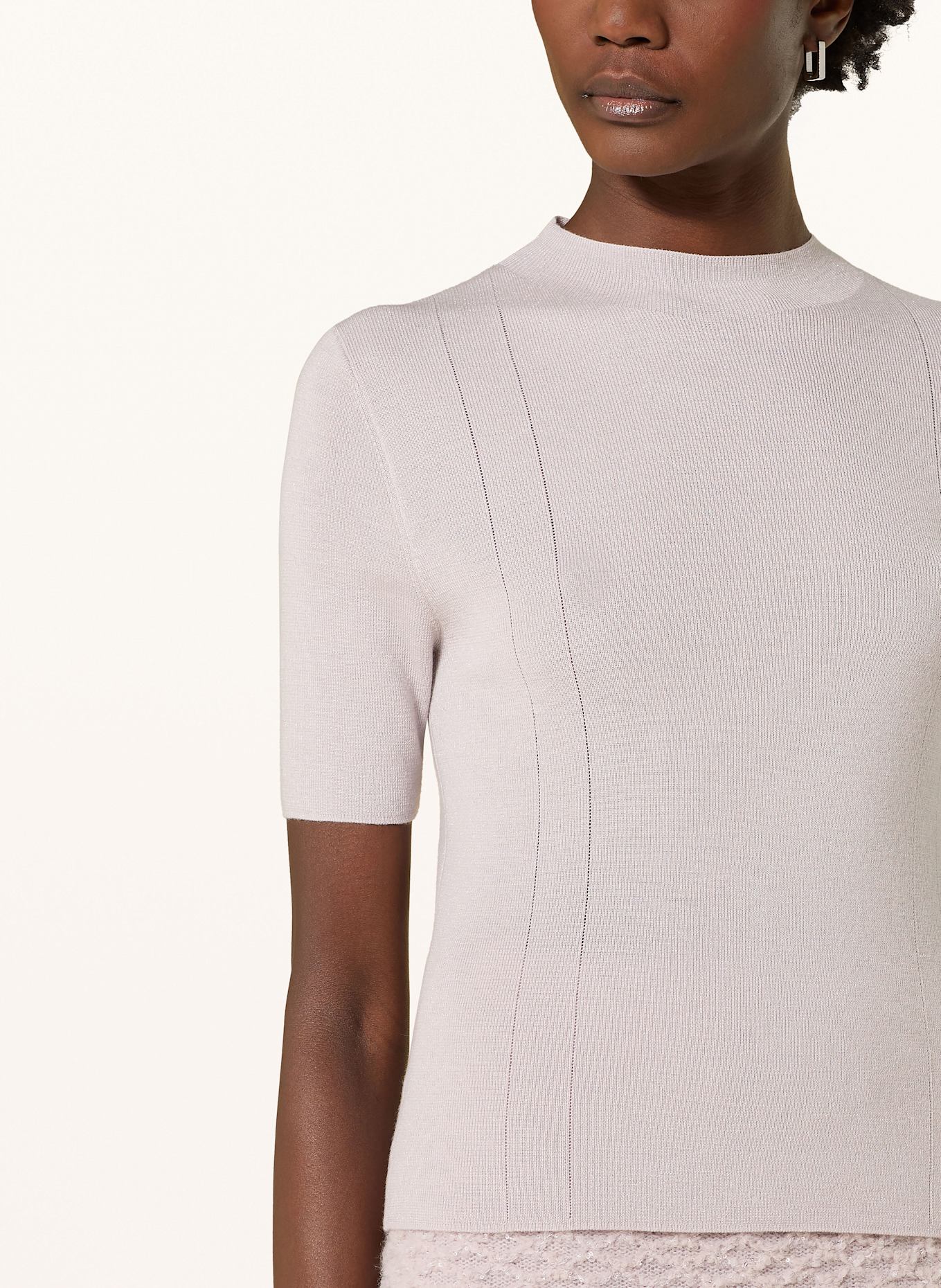 MARC CAIN Pullover mit Glitzergarn: 702 light desert taupe