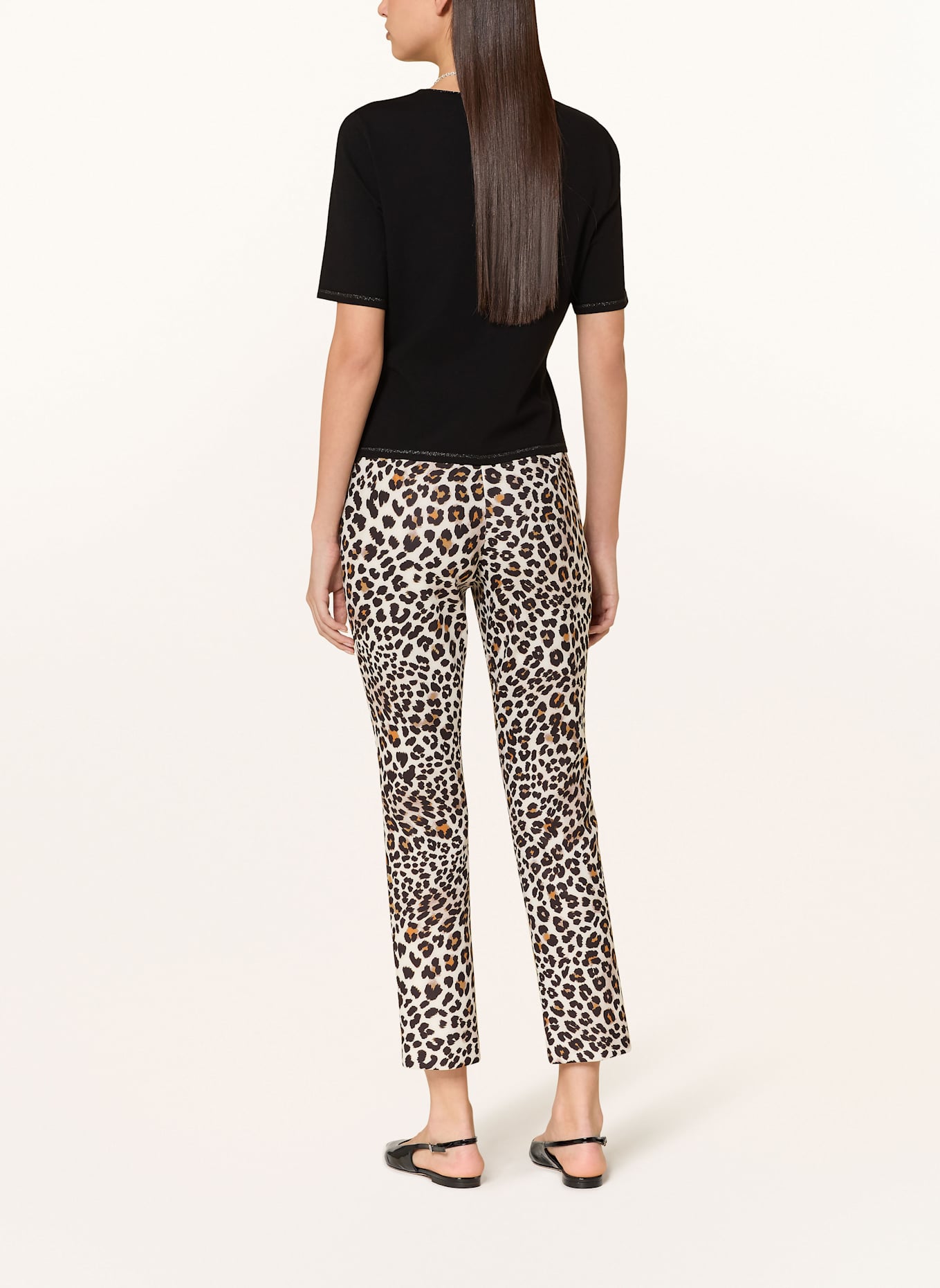 MARC CAIN Pullover mit Glitzergarn: 900 BLACK