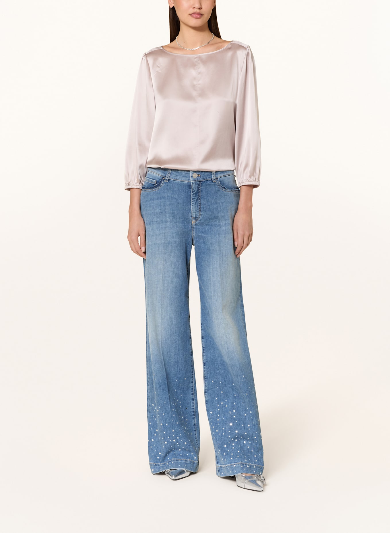 MARC CAIN Blusenshirt aus Seide: 702 light desert taupe