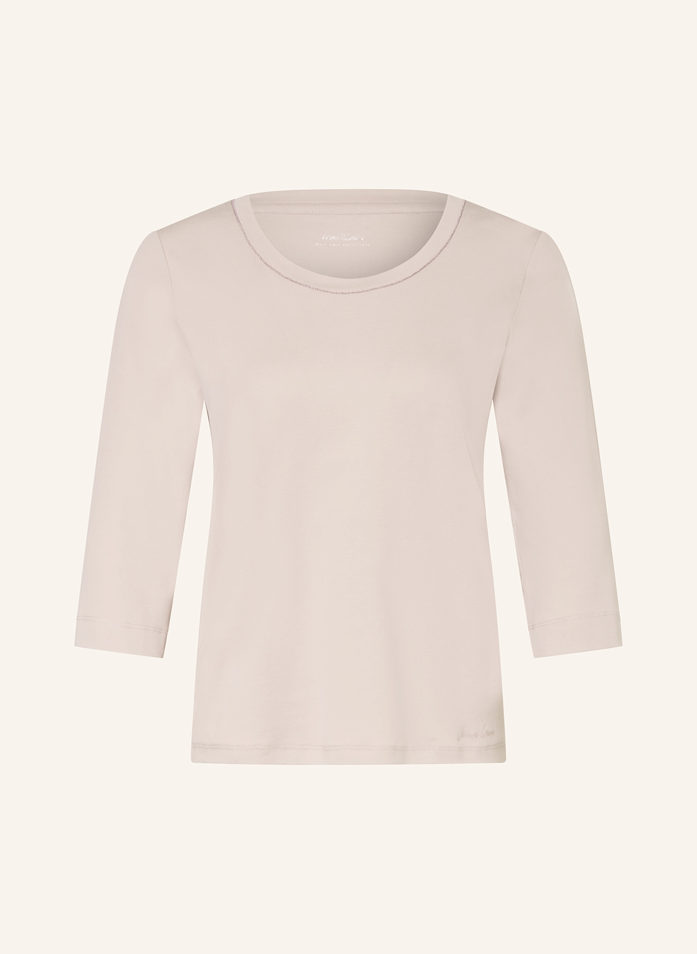 MARC CAIN Shirt mit 3/4-Arm: 702 light desert taupe