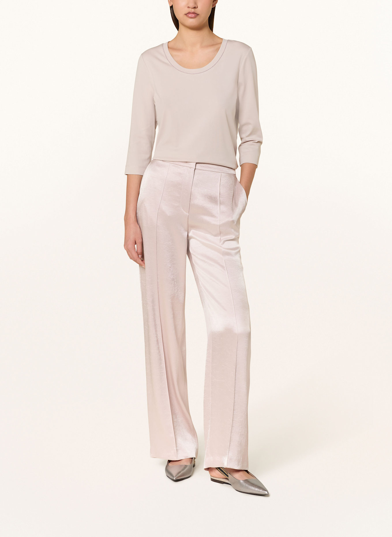 MARC CAIN Shirt mit 3/4-Arm: 702 light desert taupe