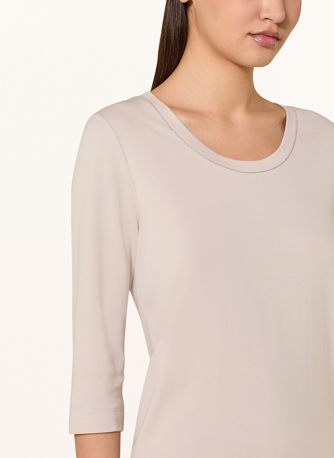 MARC CAIN Shirt mit 3/4-Arm: 702 light desert taupe
