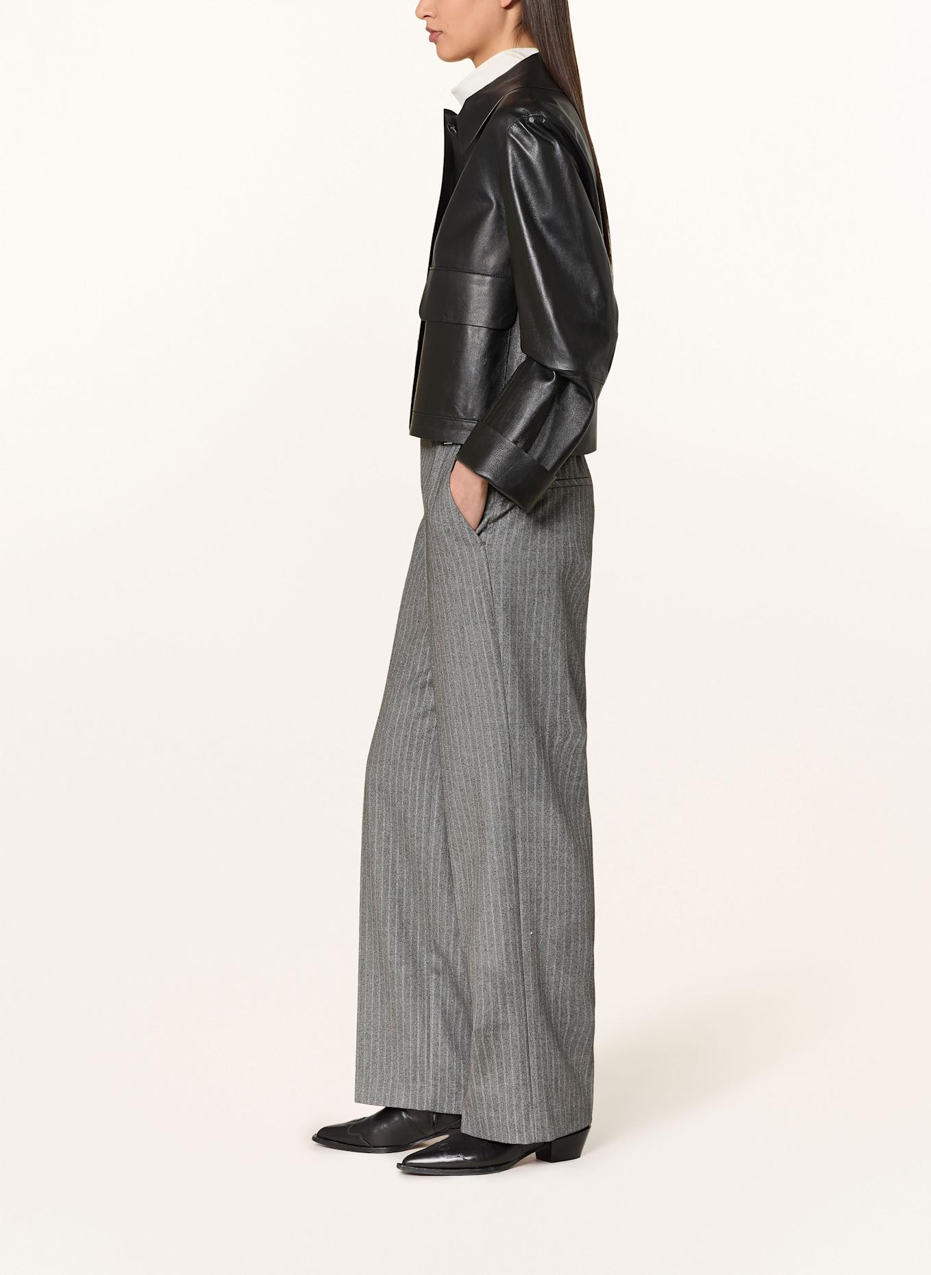 MARC CAIN Marlenehose WASHINGTON mit Glitzergarn: 842 flannel