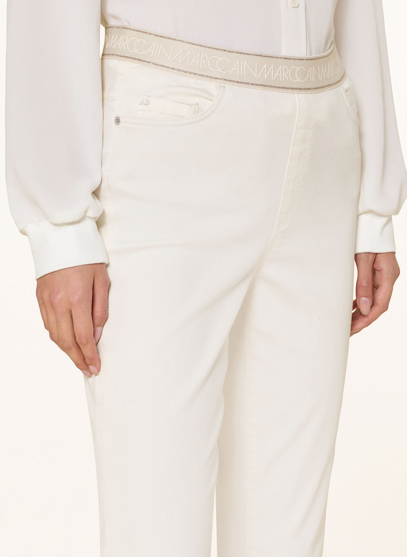 MARC CAIN Jeansy SIENA: 112 bright ecru