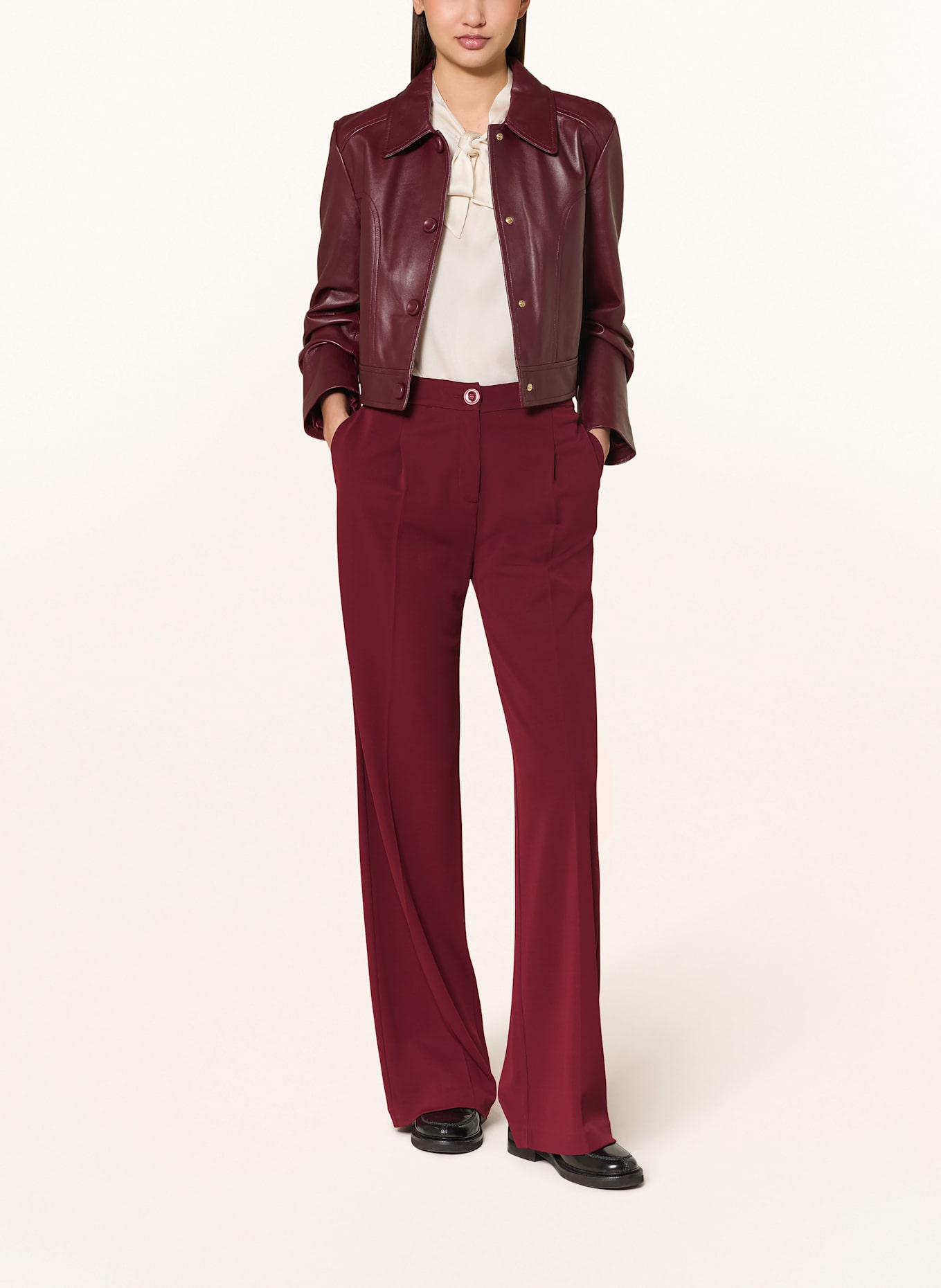 MARC CAIN Marlenehose WICHITA: 294 bright maroon