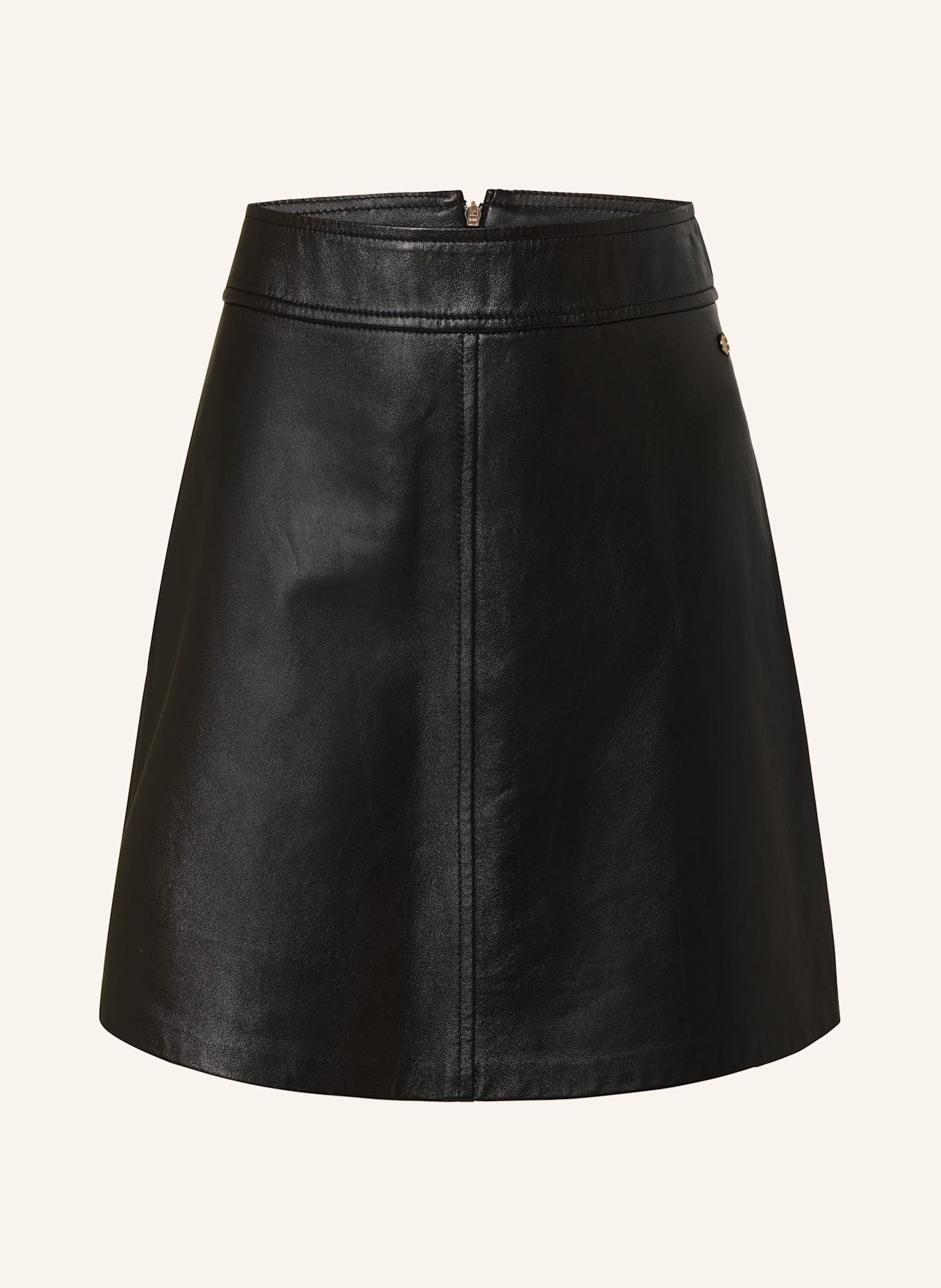 MARC CAIN jupe en cuir: 900 BLACK