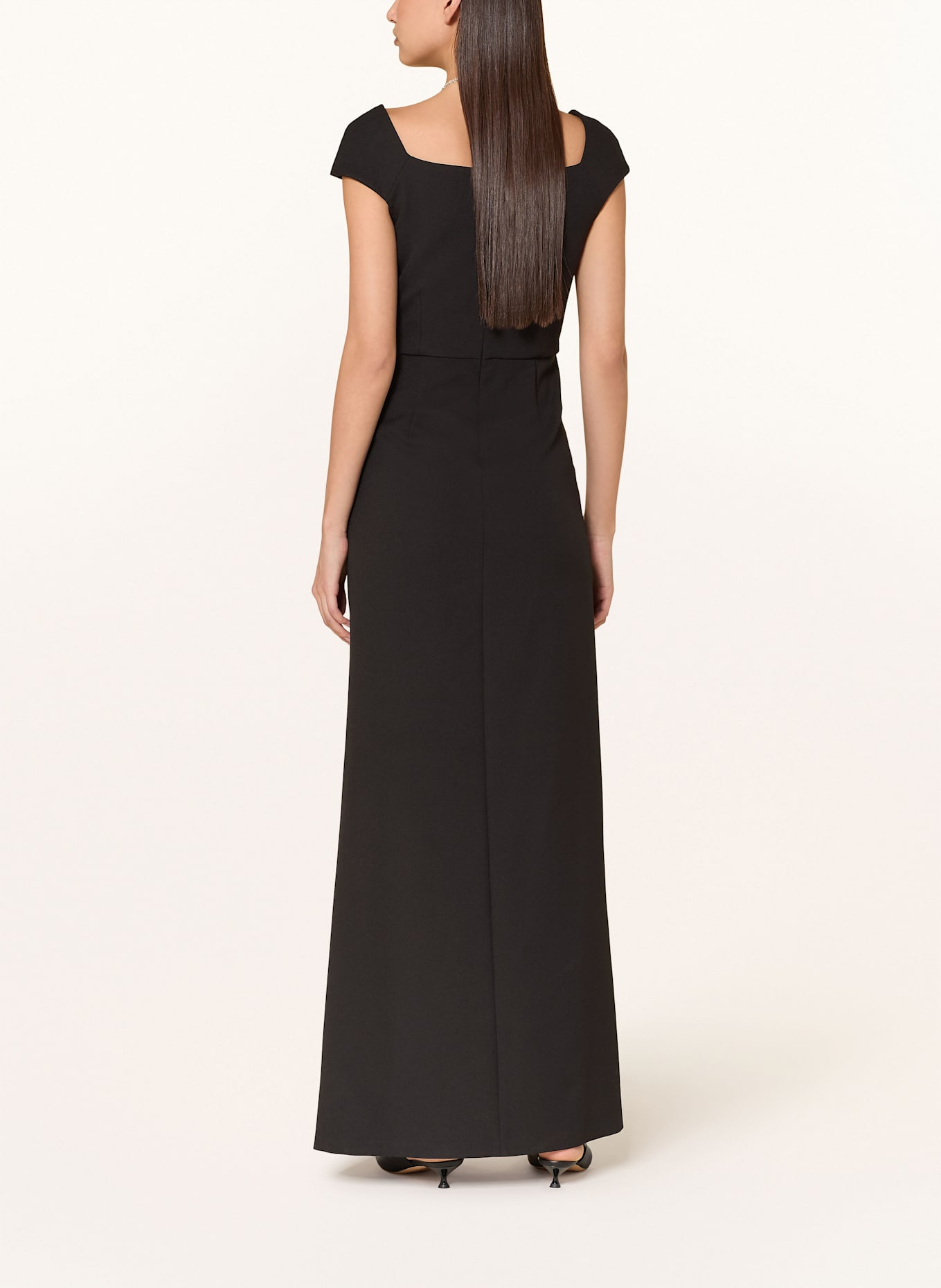 MARC CAIN Kleid mit Volants: 900 BLACK