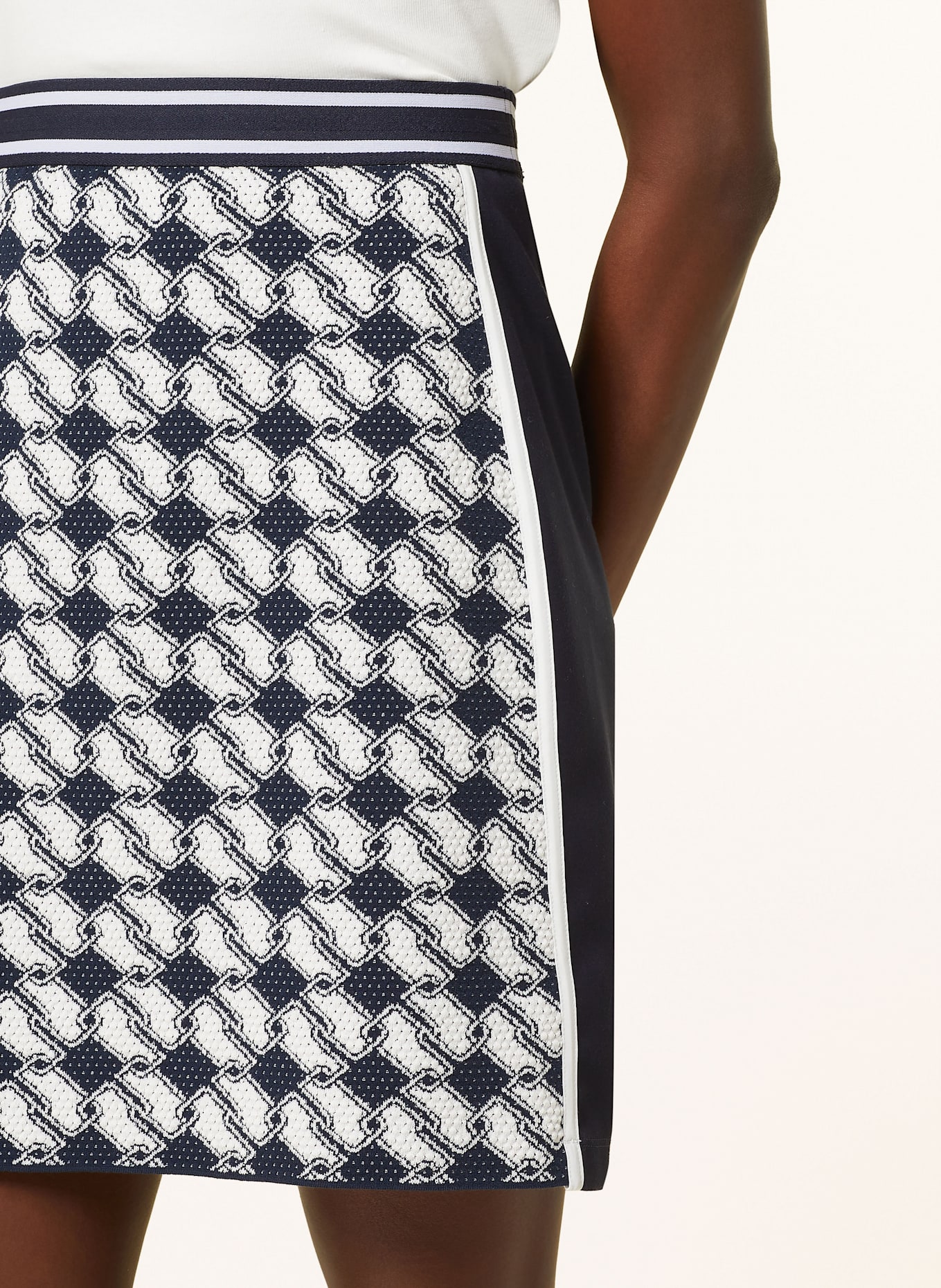 MARC CAIN Sukně ze směsi materiálů: 394 navy