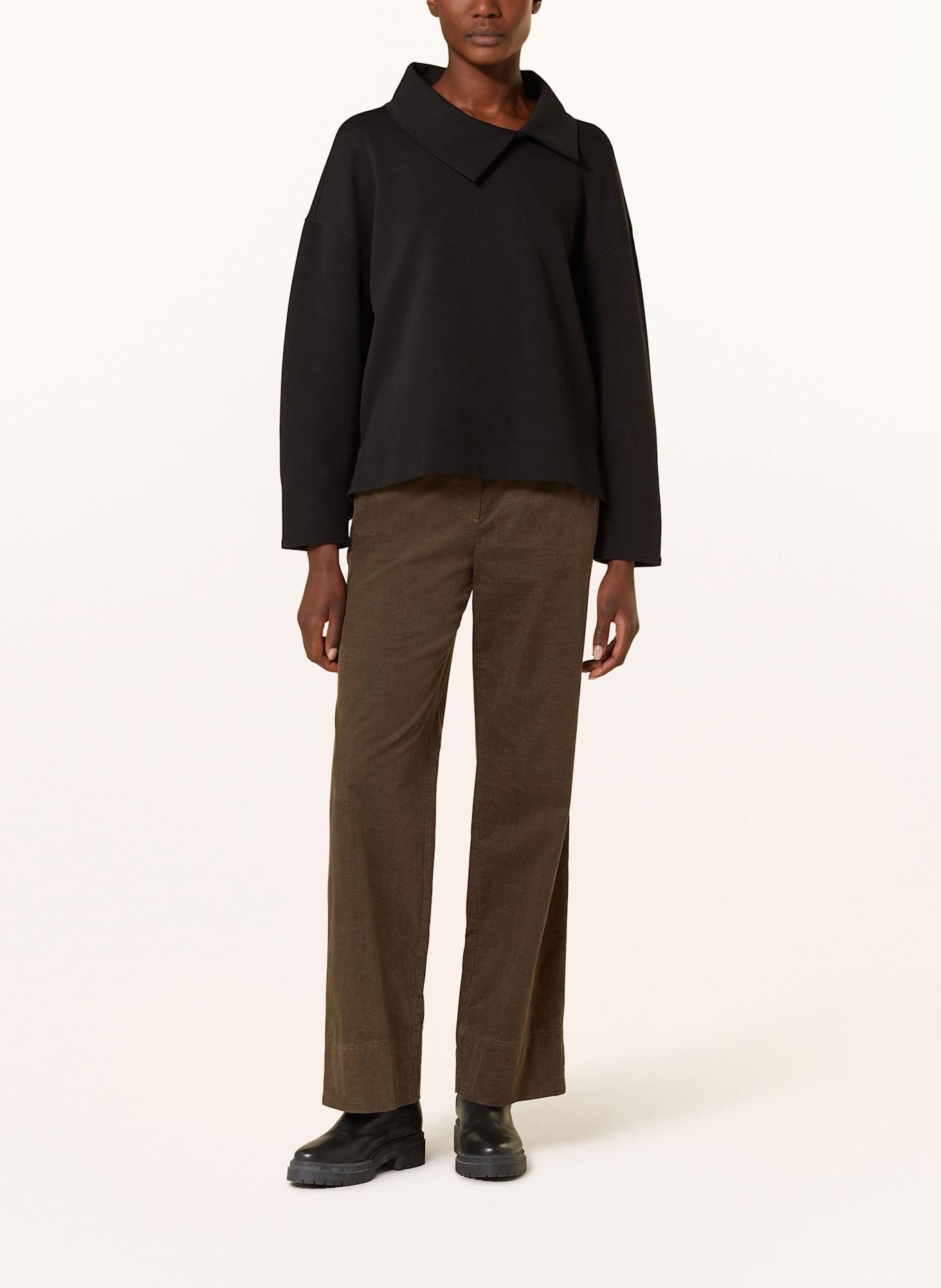 MARC CAIN Sweatshirt: 900 BLACK