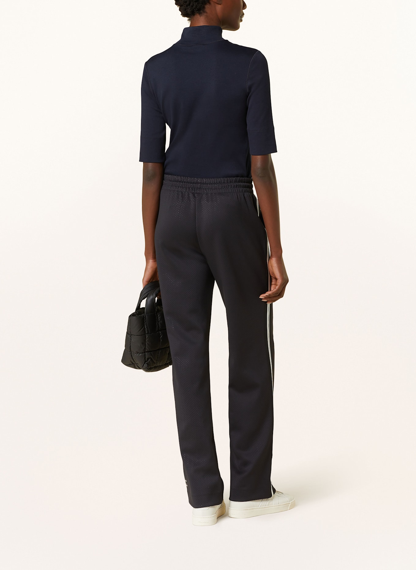 MARC CAIN Hose WASHINGTON mit Galonstreifen: 900 BLACK