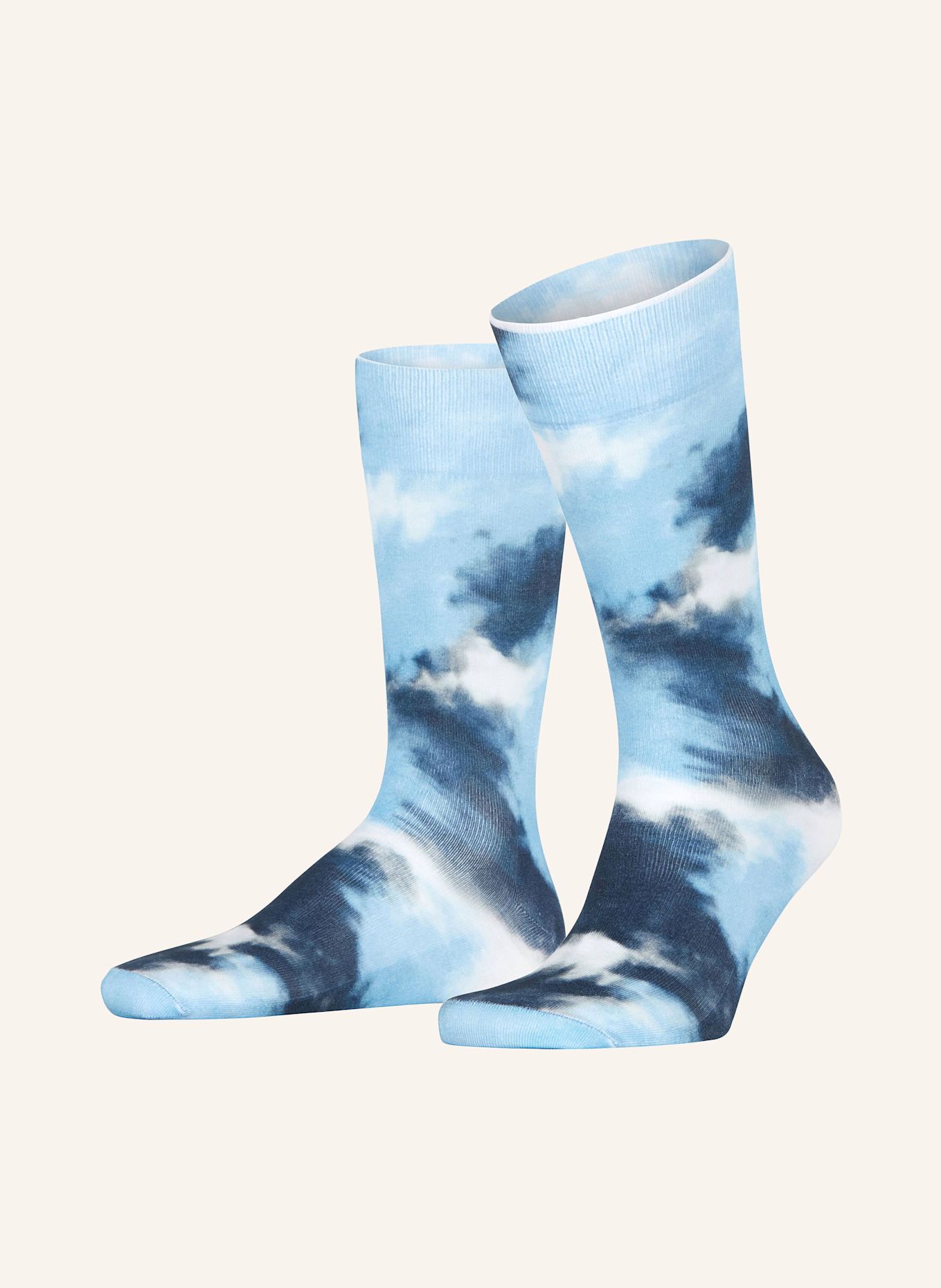 Burlington CLOUDSCAPE socks: 6541 LIGHT BLUE