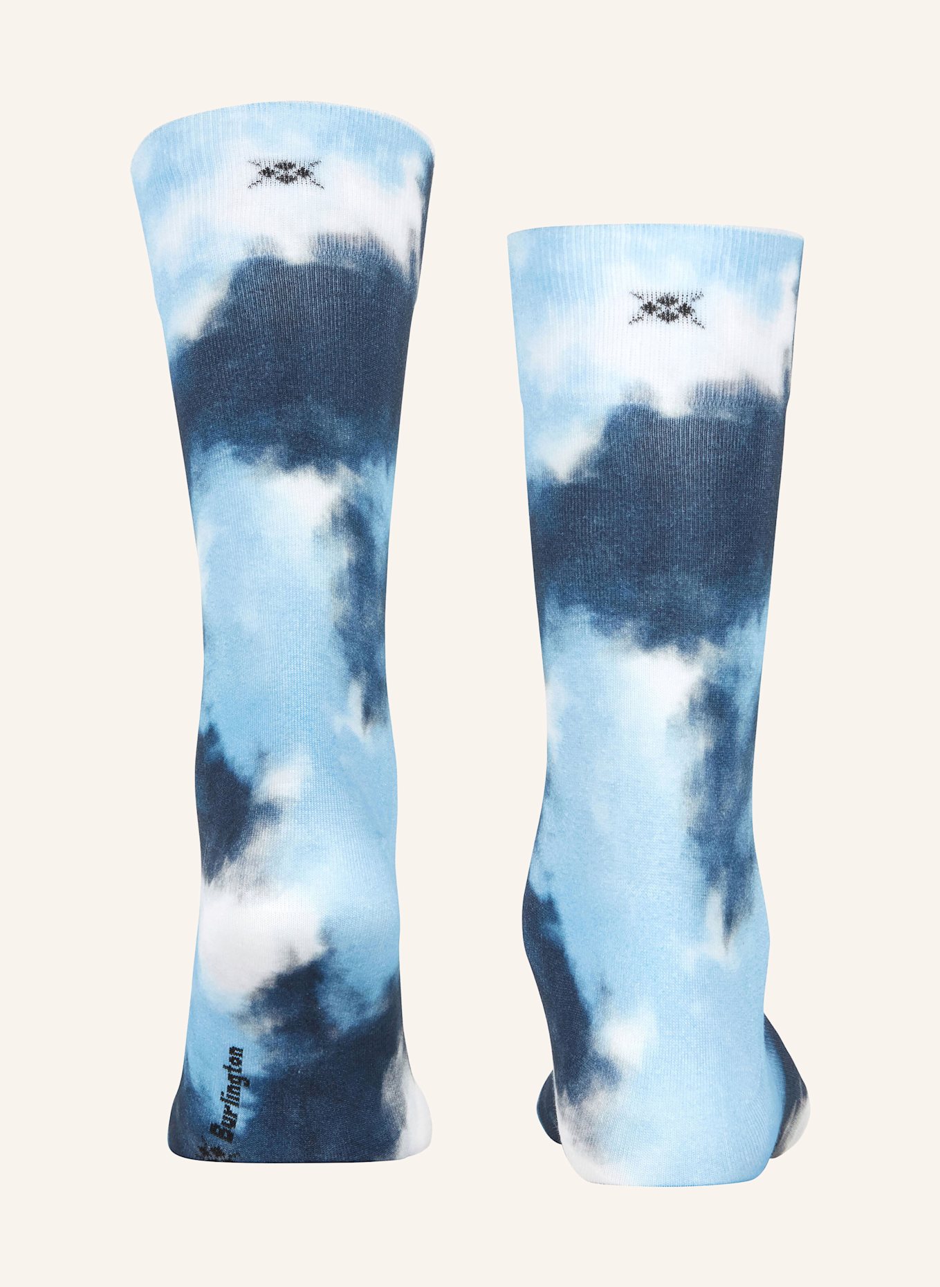 Burlington CLOUDSCAPE socks: 6541 LIGHT BLUE