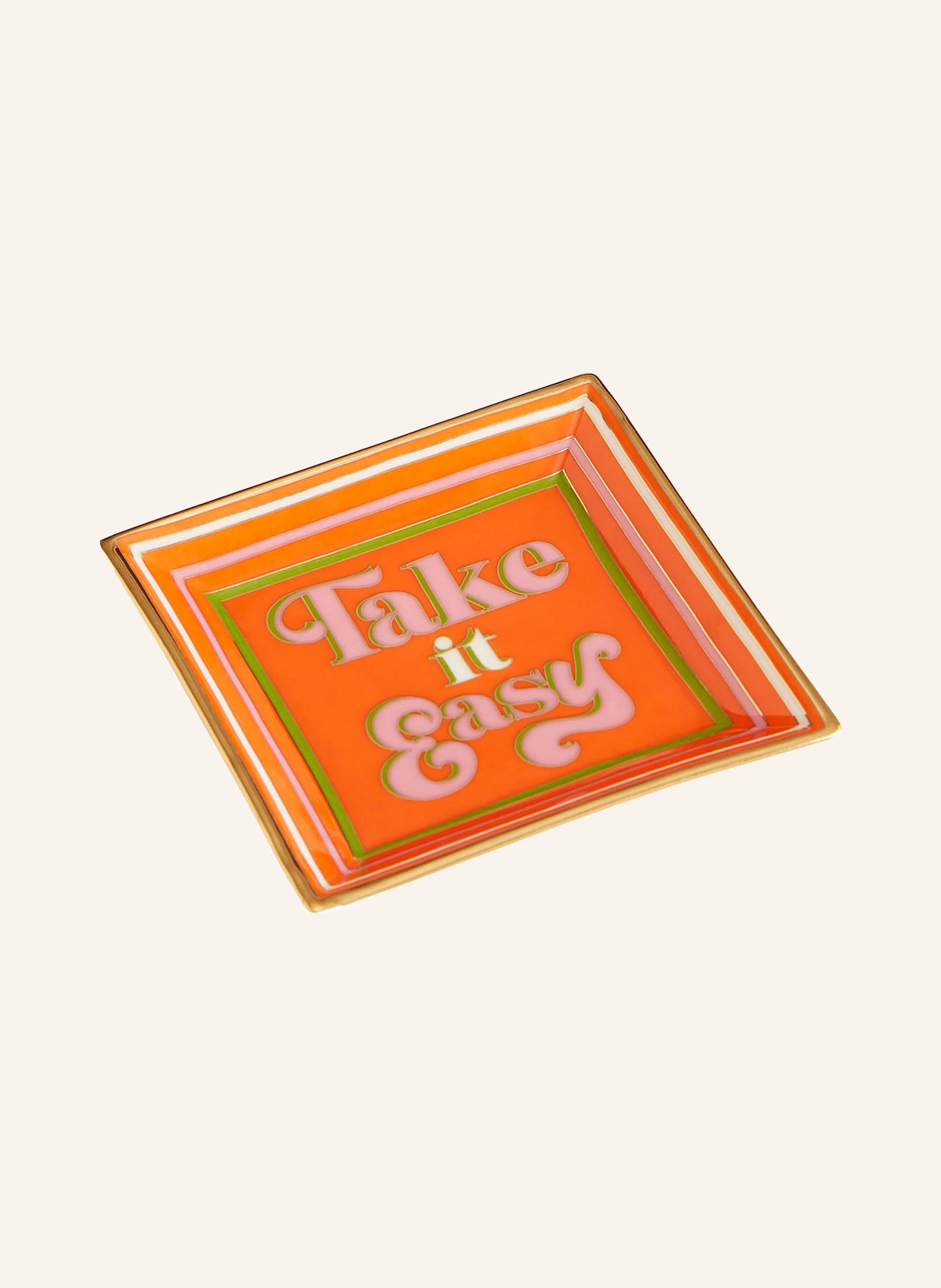 JONATHAN ADLER Schale TAKE IT EASY: ORANGE / PINK / GRÜN