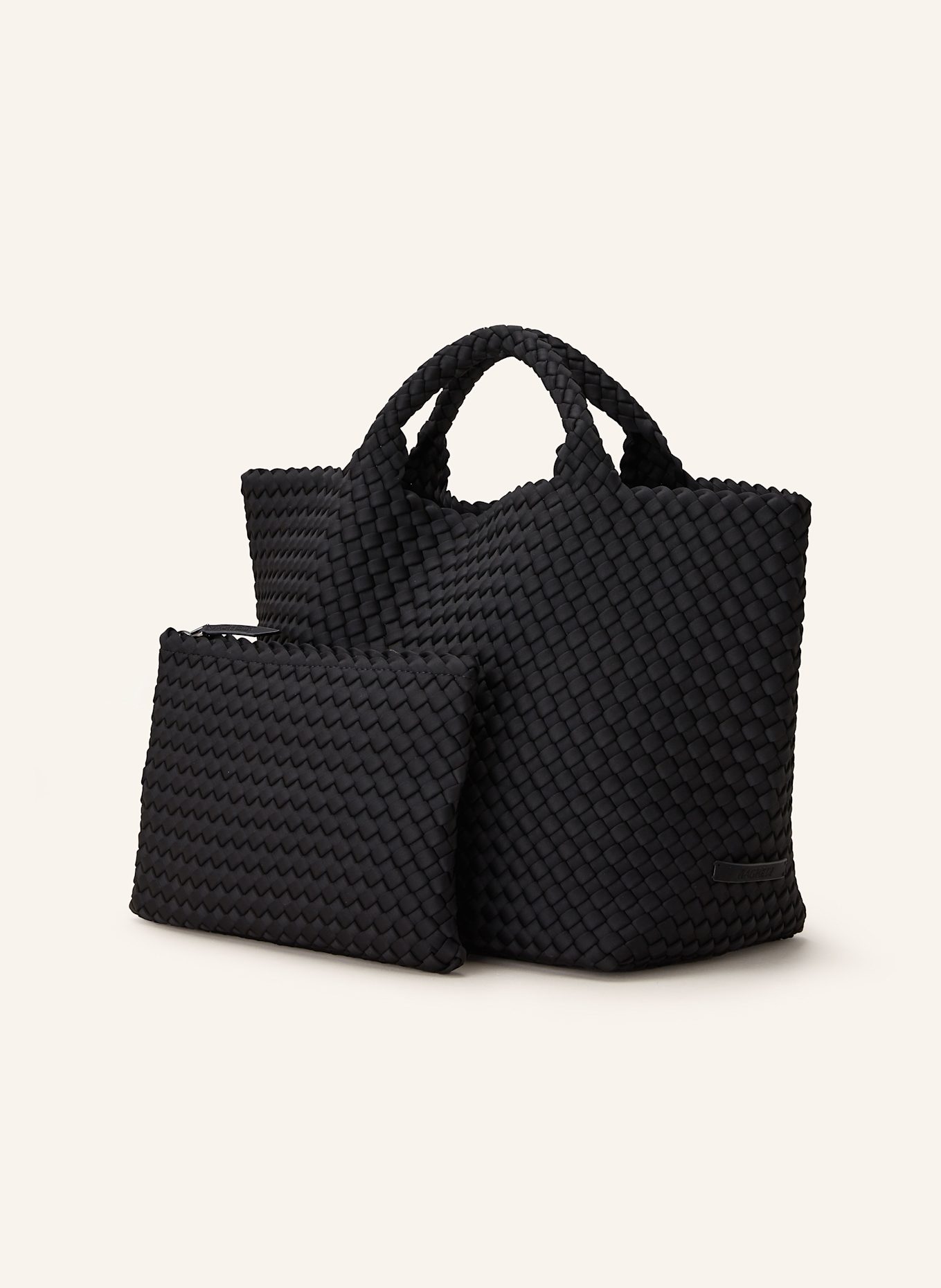 Naghedi Handtasche ST BARTHS MEDIUM mit Pouch: SCHWARZ