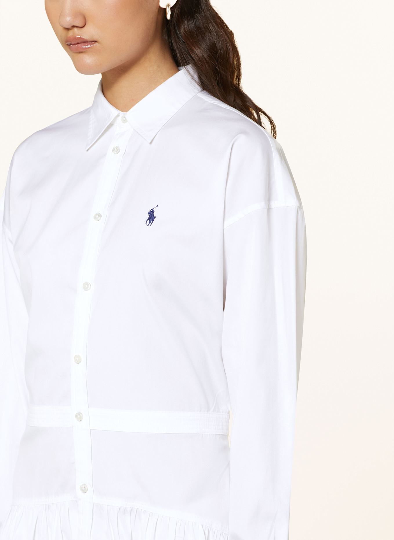 POLO RALPH LAUREN Shirt dress: WHITE