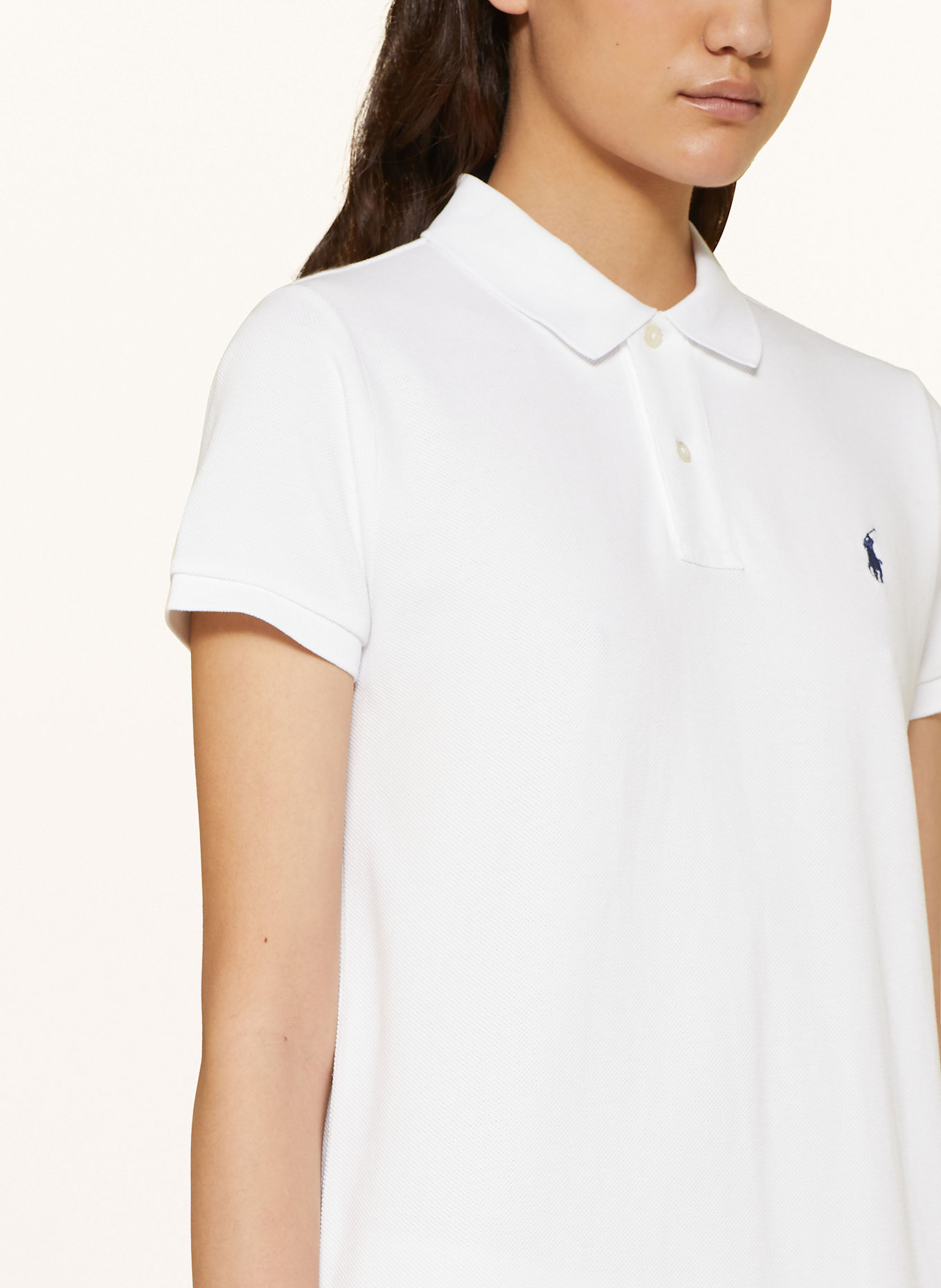 Body Polo Bebê Brandili Liso Vermelho Piqué-Polokleid: WEISS