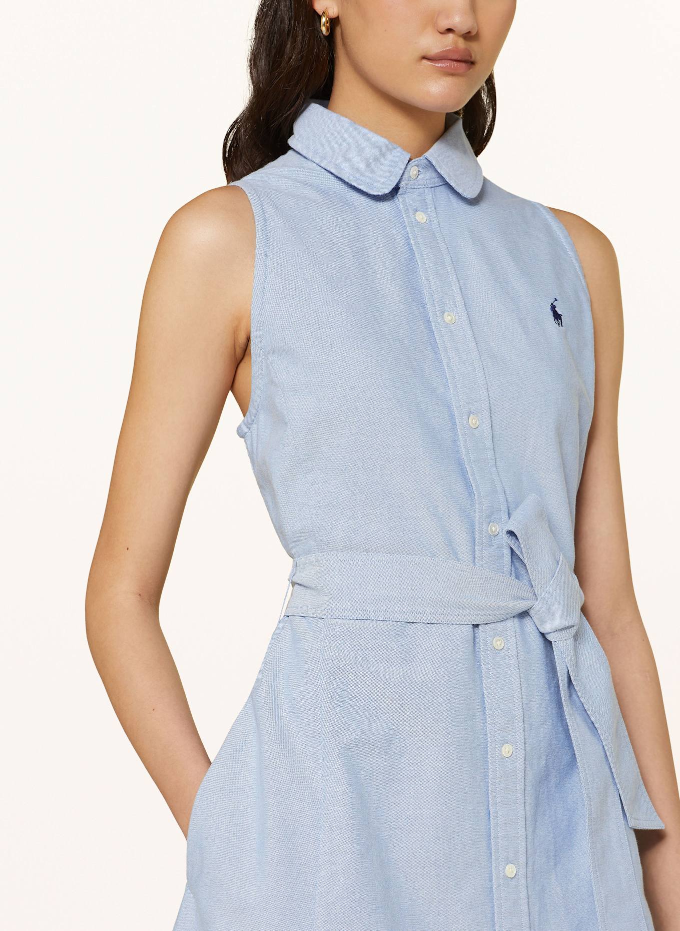 POLO RALPH LAUREN Hemdblusenkleid: HELLBLAU