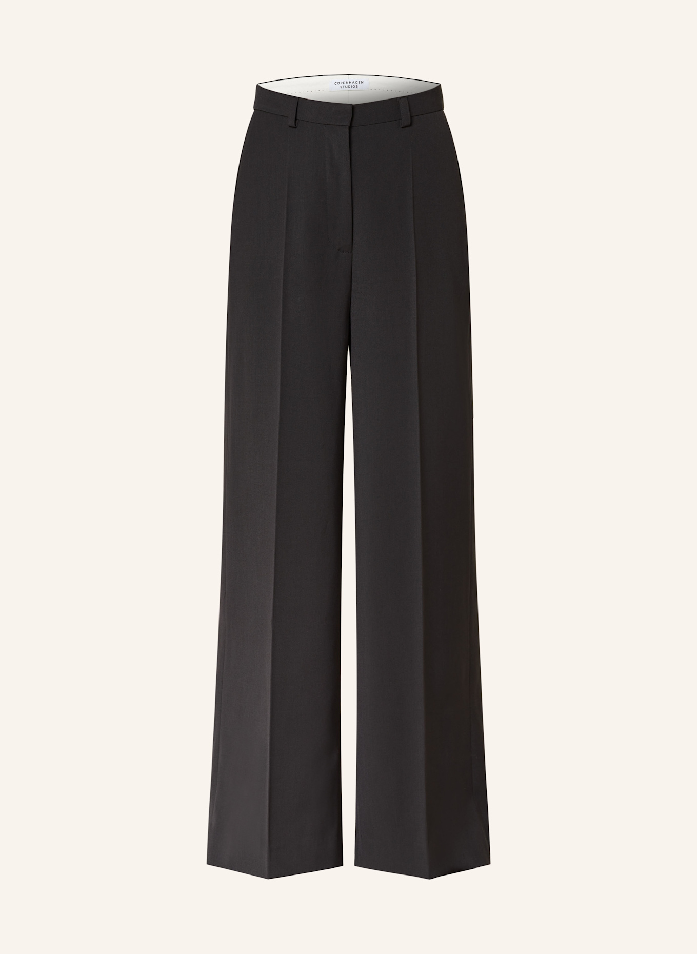 COPENHAGEN STUDIOS pantalon marinière: NOIR