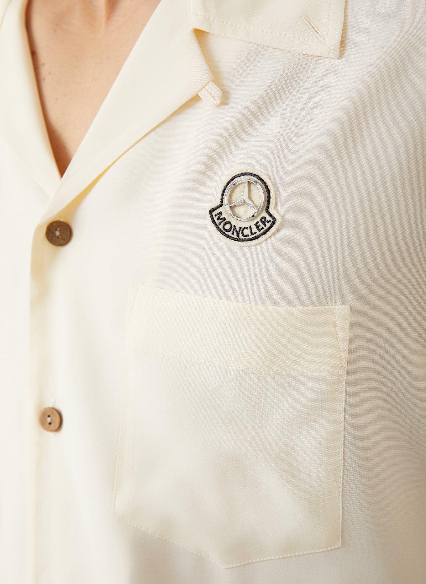 MONCLER Hemd Comfort Fit: ECRU