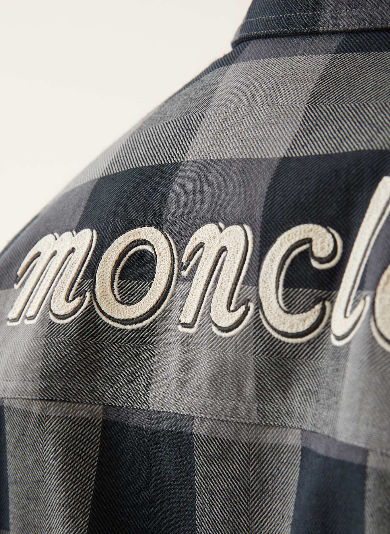 MONCLER Hemd Regular Fit: SCHWARZ/ DUNKELGRAU/ GRAU