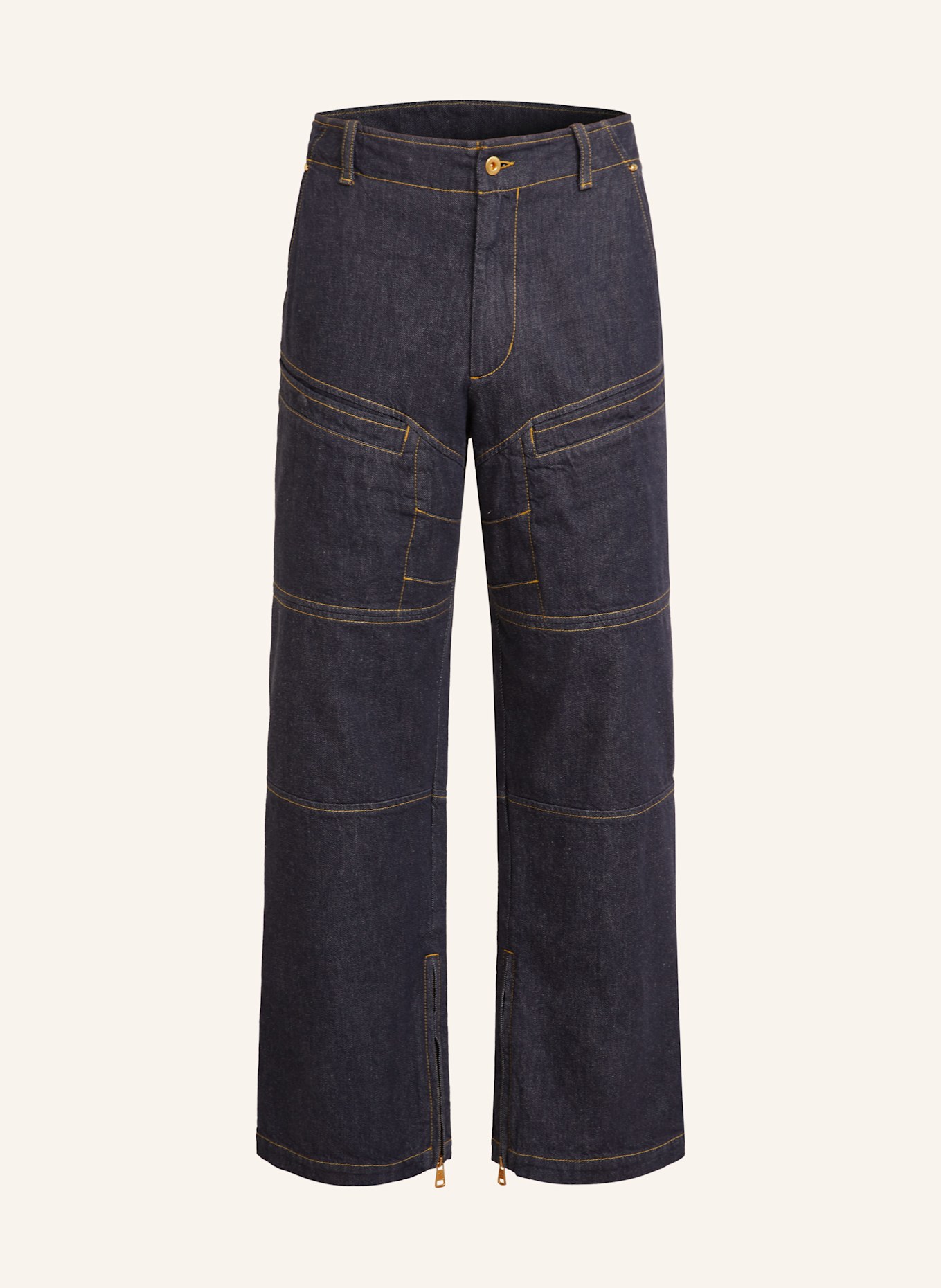 MONCLER Cargojeans Regular Fit: 77A BLUE DENIM
