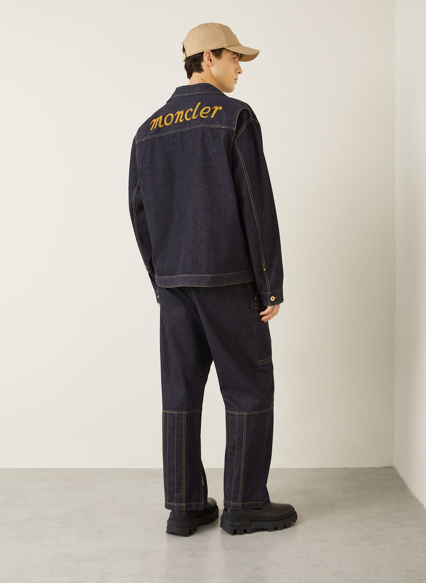 MONCLER Cargojeans Regular Fit: 77A BLUE DENIM