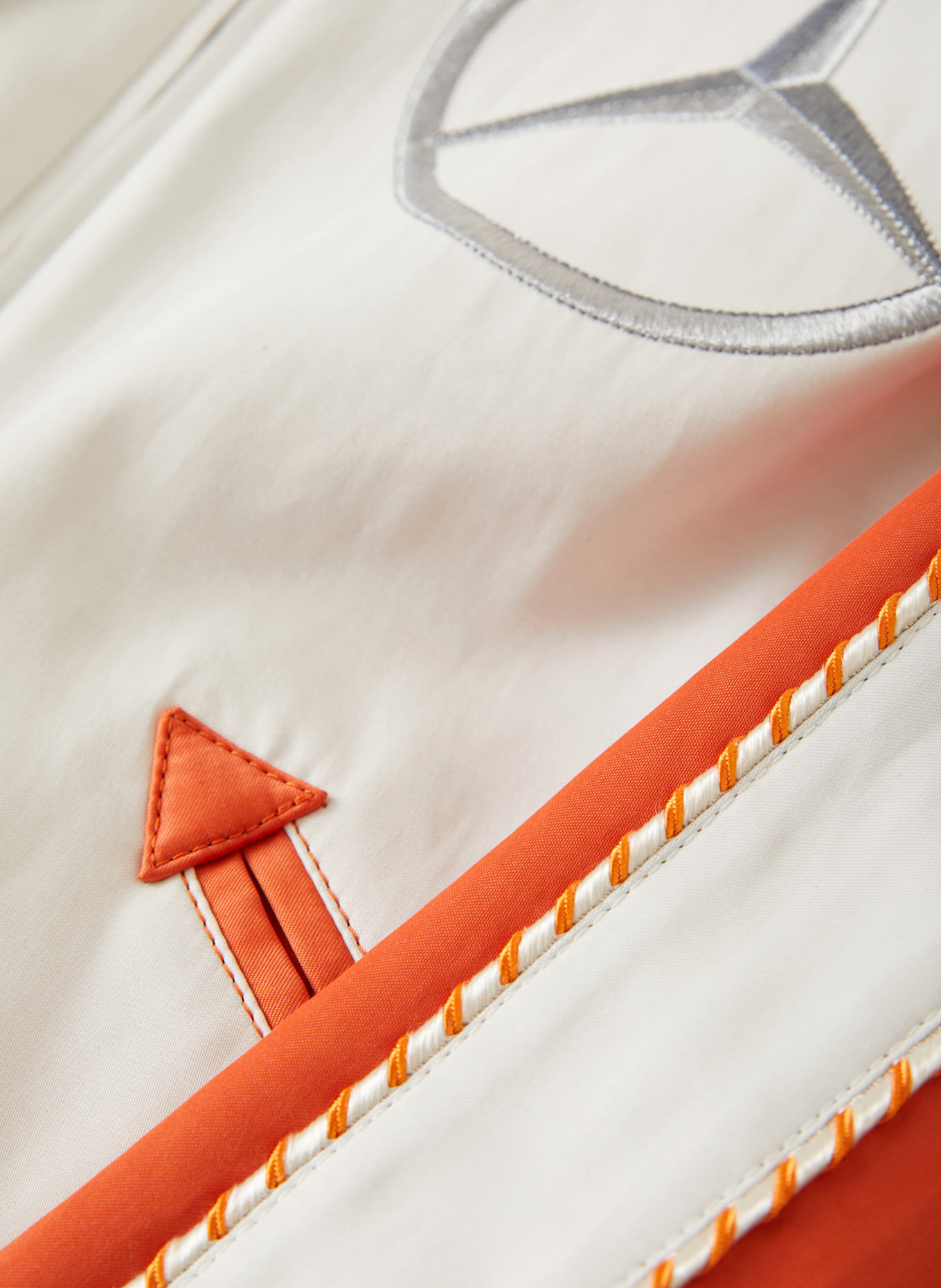 MONCLER Blouson SATET zum Wenden: WEISS/ ORANGE/ KHAKI