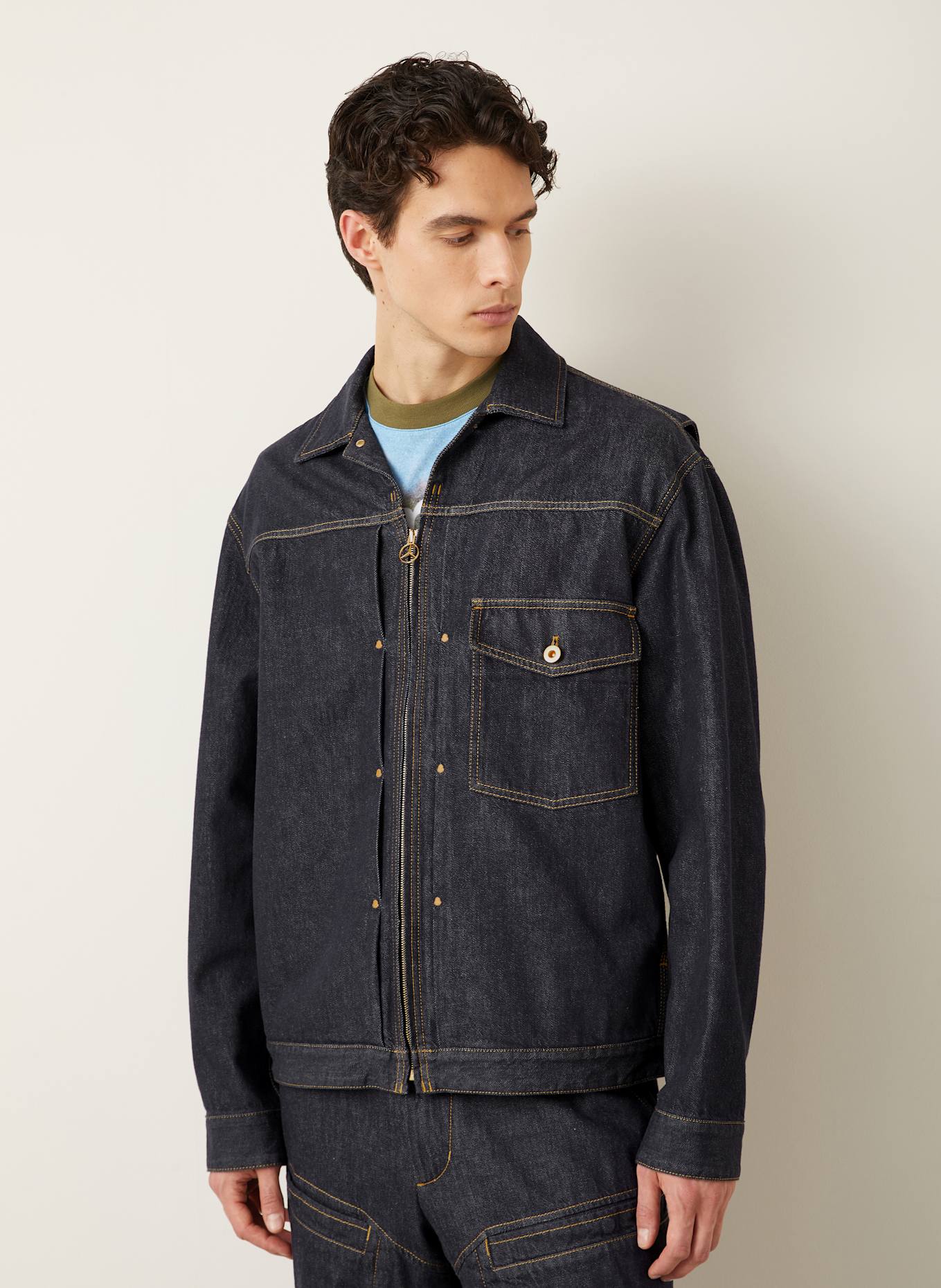 MONCLER Jeansjacke NEPIT: DUNKELBLAU