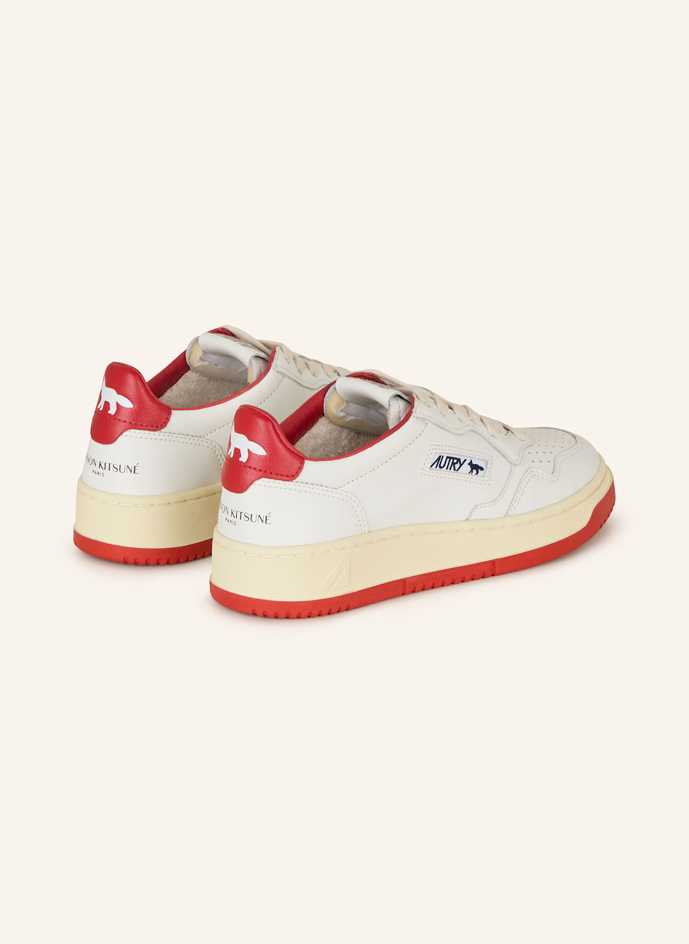 AUTRY Sneaker MEDALIST LOW MK: WEISS / ROT