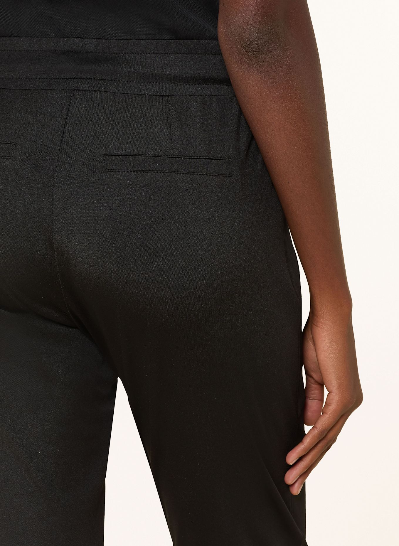 monari Cargohose aus Jersey: SCHWARZ