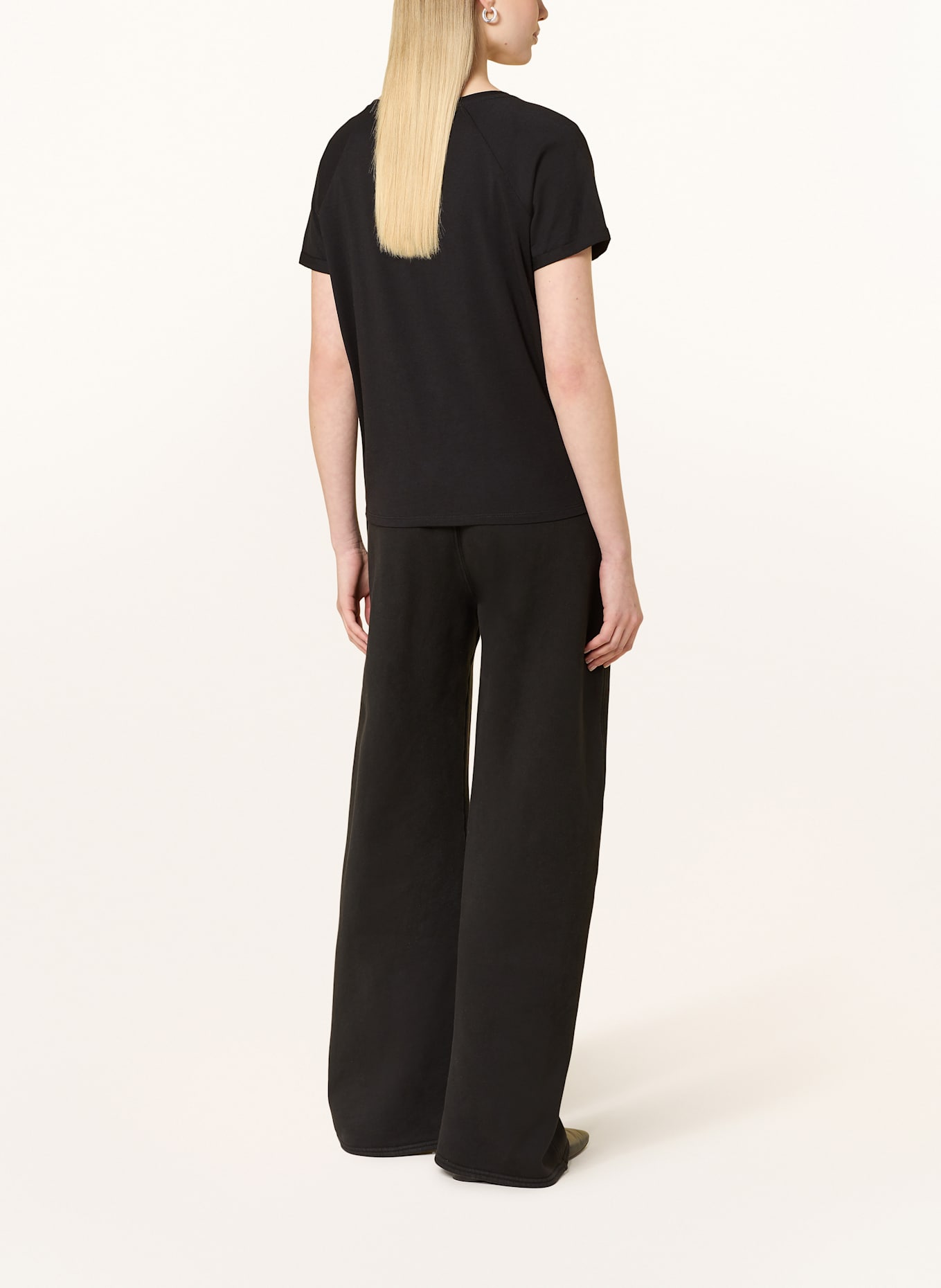 monari T-Shirt mit Schmucksteinen: SCHWARZ