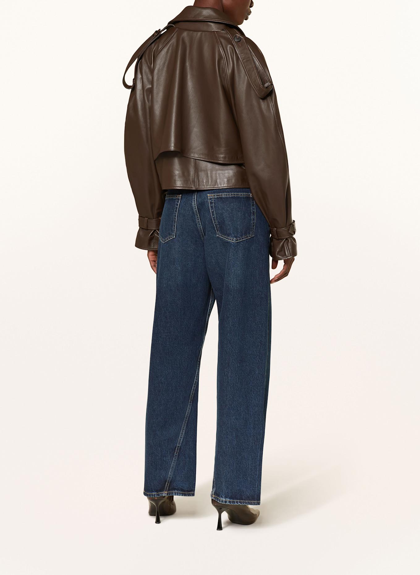 MRS & HUGS Lederjacke: DUNKELBRAUN