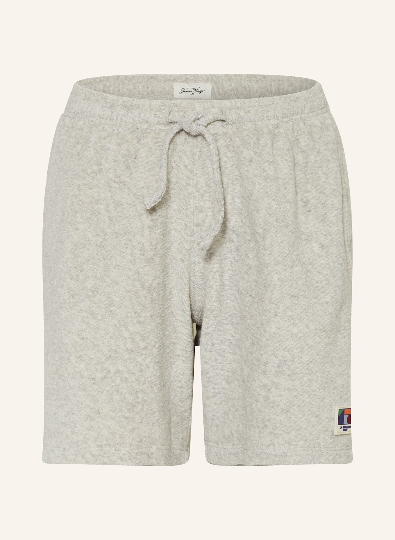 American Vintage Shorts aus Frottee: HELLGRAU
