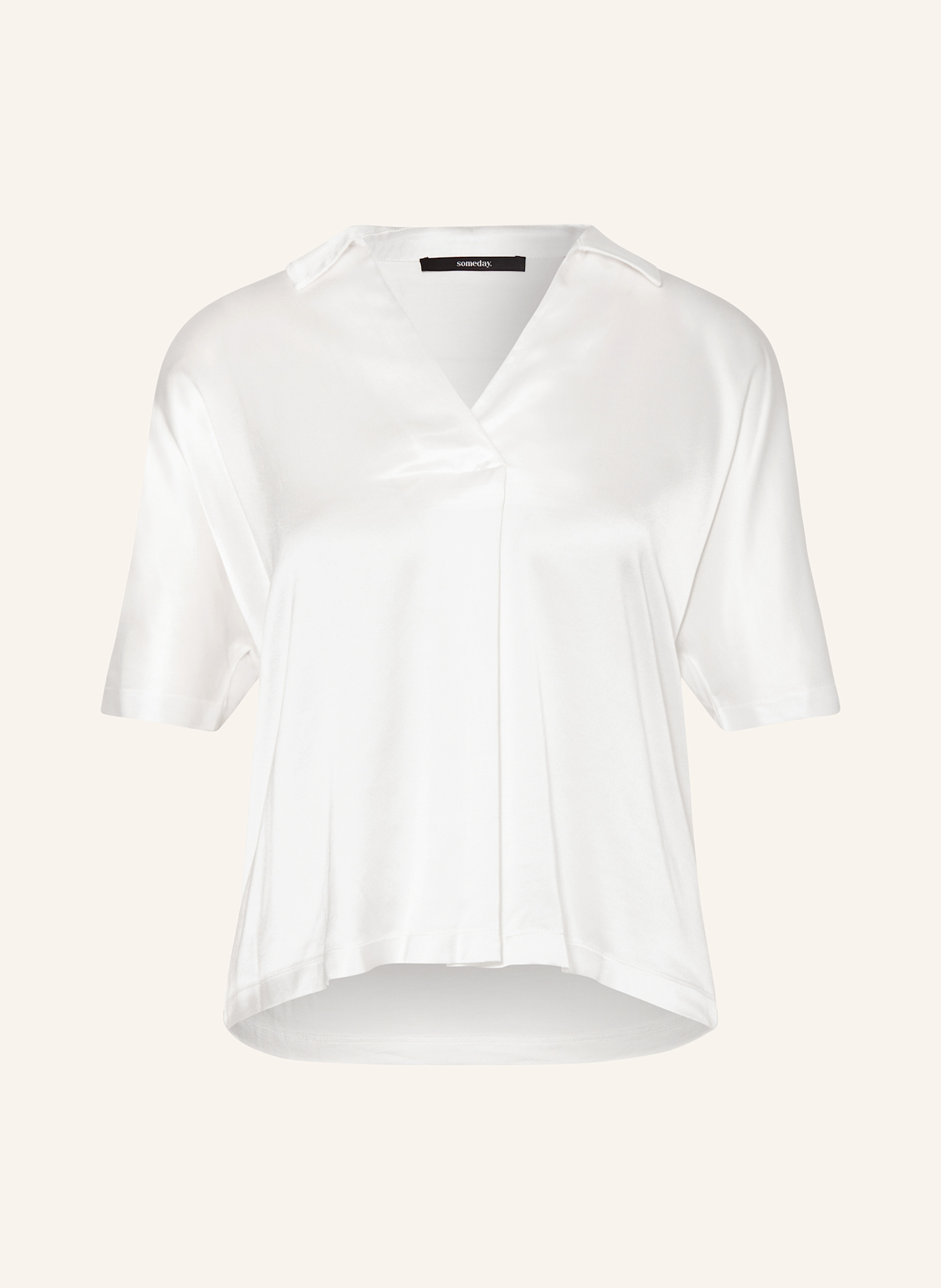 someday Bluzka KELUCY z mieszanki materiałów: ECRU