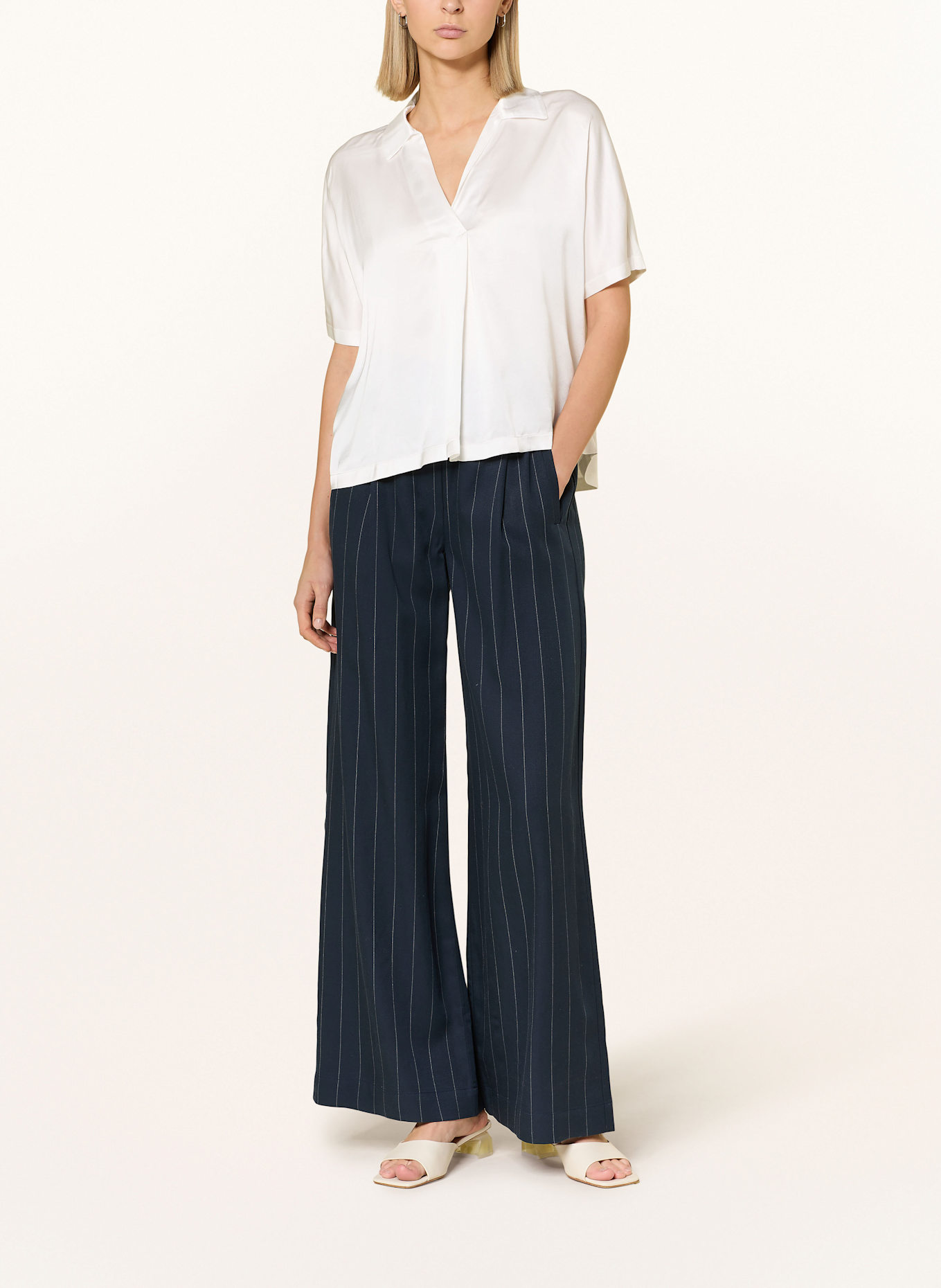 someday Bluzka KELUCY z mieszanki materiałów: ECRU