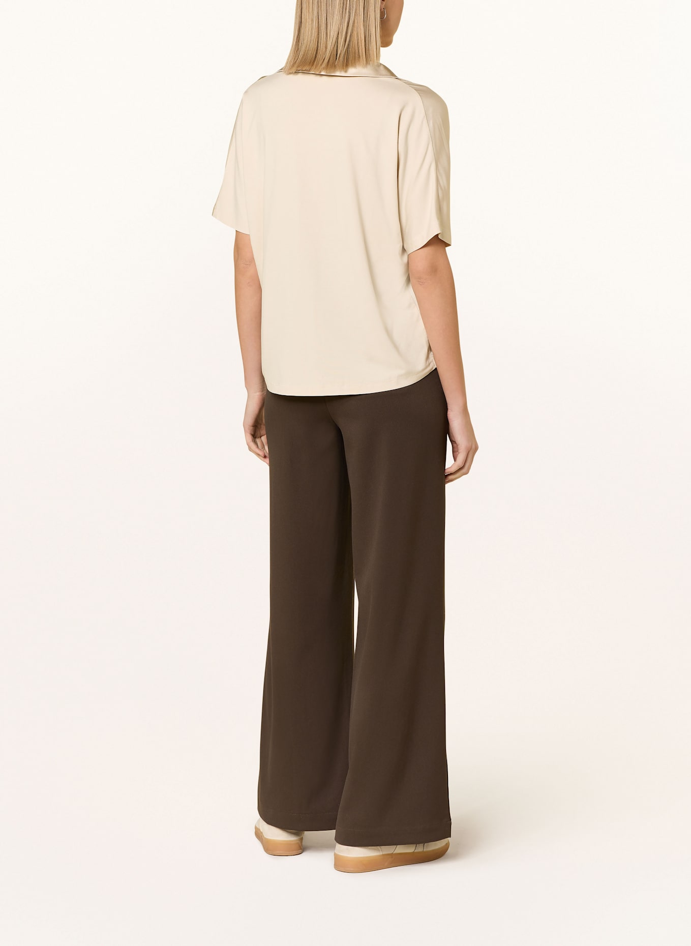 someday Chemisier KELUCY en mélange de matières: CRÈME