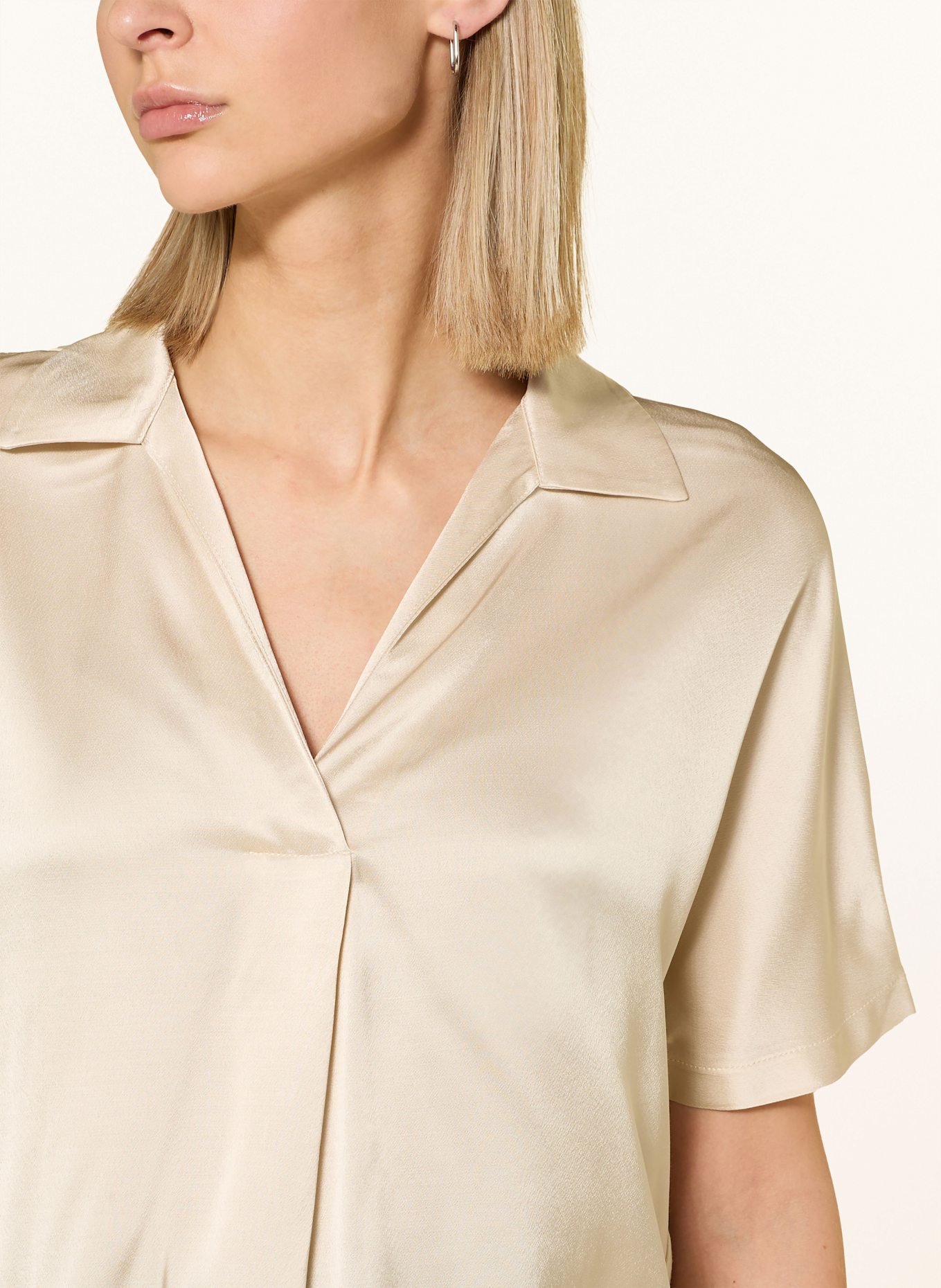 someday Chemisier KELUCY en mélange de matières: CRÈME