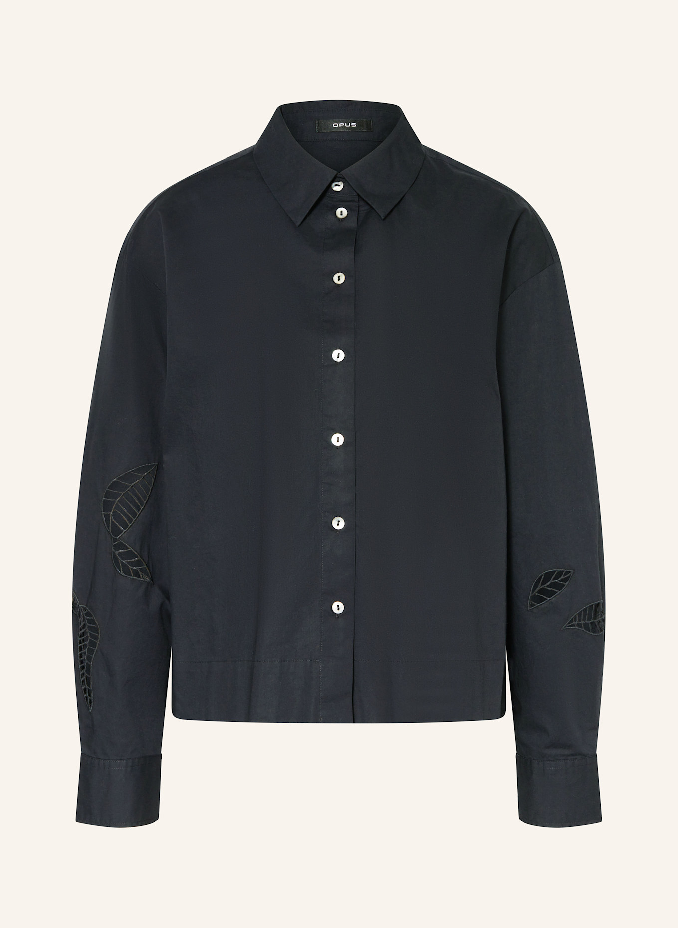 OPUS Hemdbluse FOTANIS: SCHWARZ