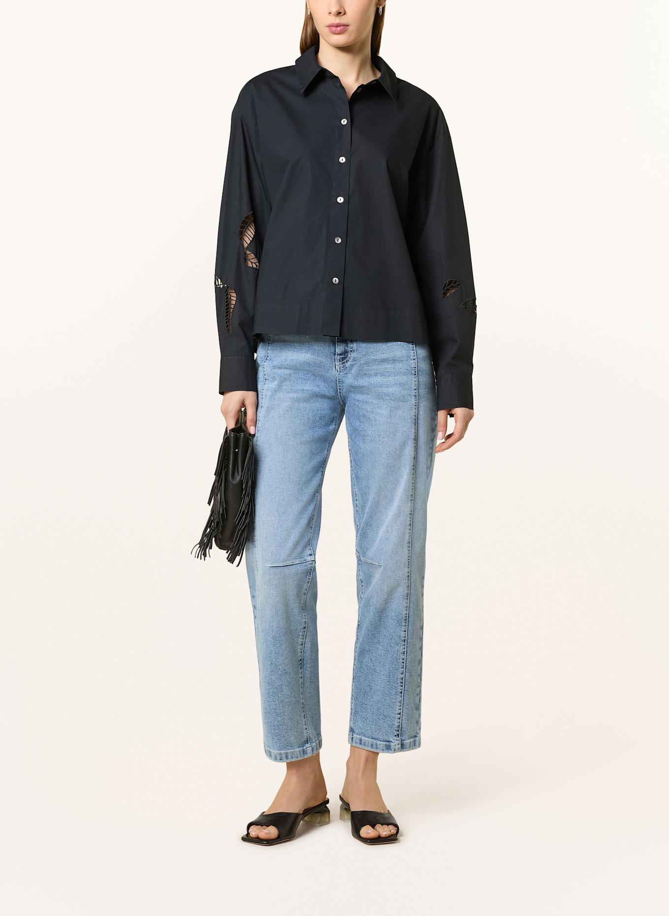 OPUS Hemdbluse FOTANIS: SCHWARZ