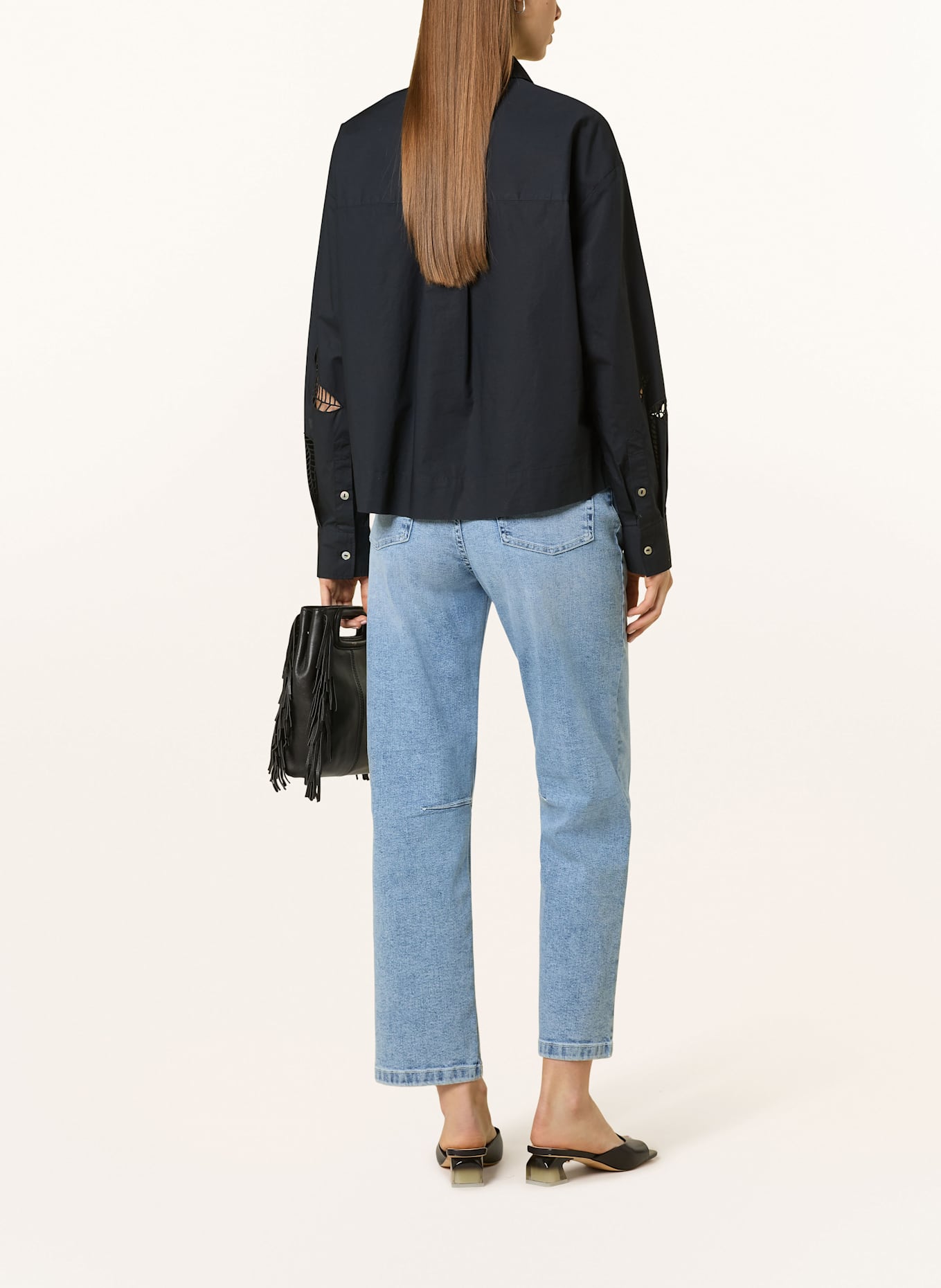 OPUS Hemdbluse FOTANIS: SCHWARZ