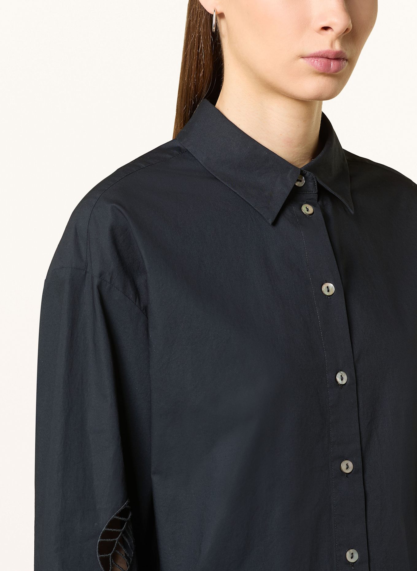 OPUS Hemdbluse FOTANIS: SCHWARZ