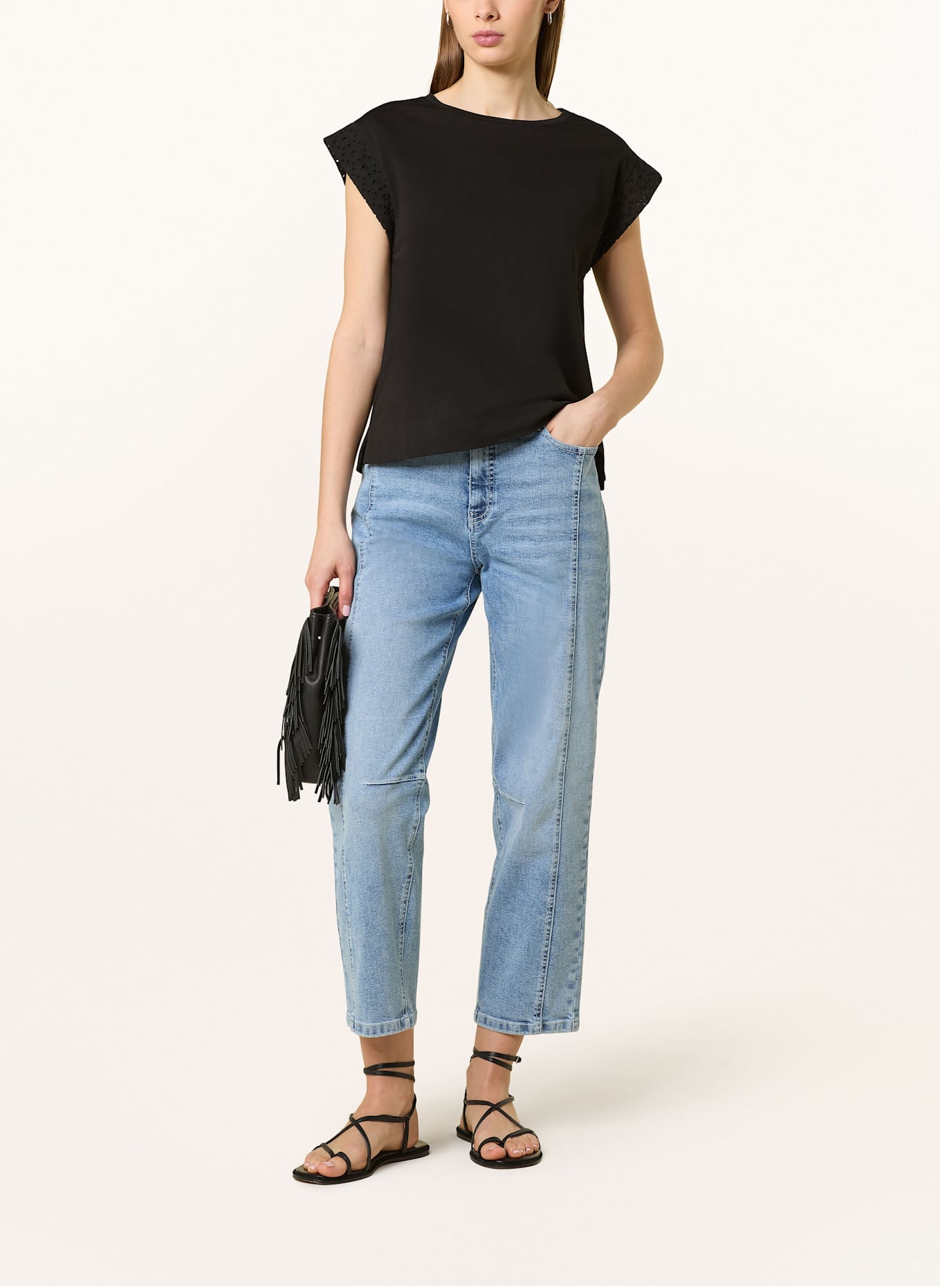 OPUS T-shirt SALLSO: NOIR