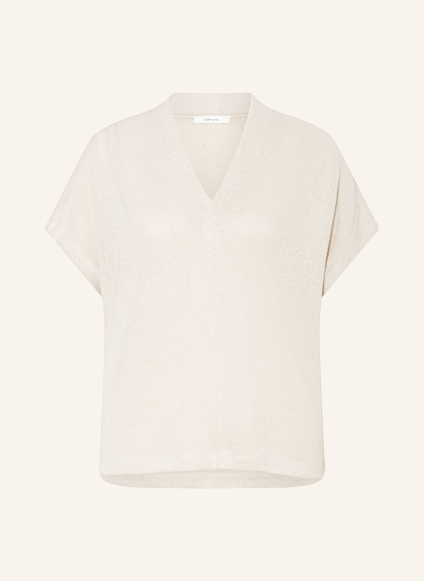 OPUS Strickshirt SOFRANKA: CREME