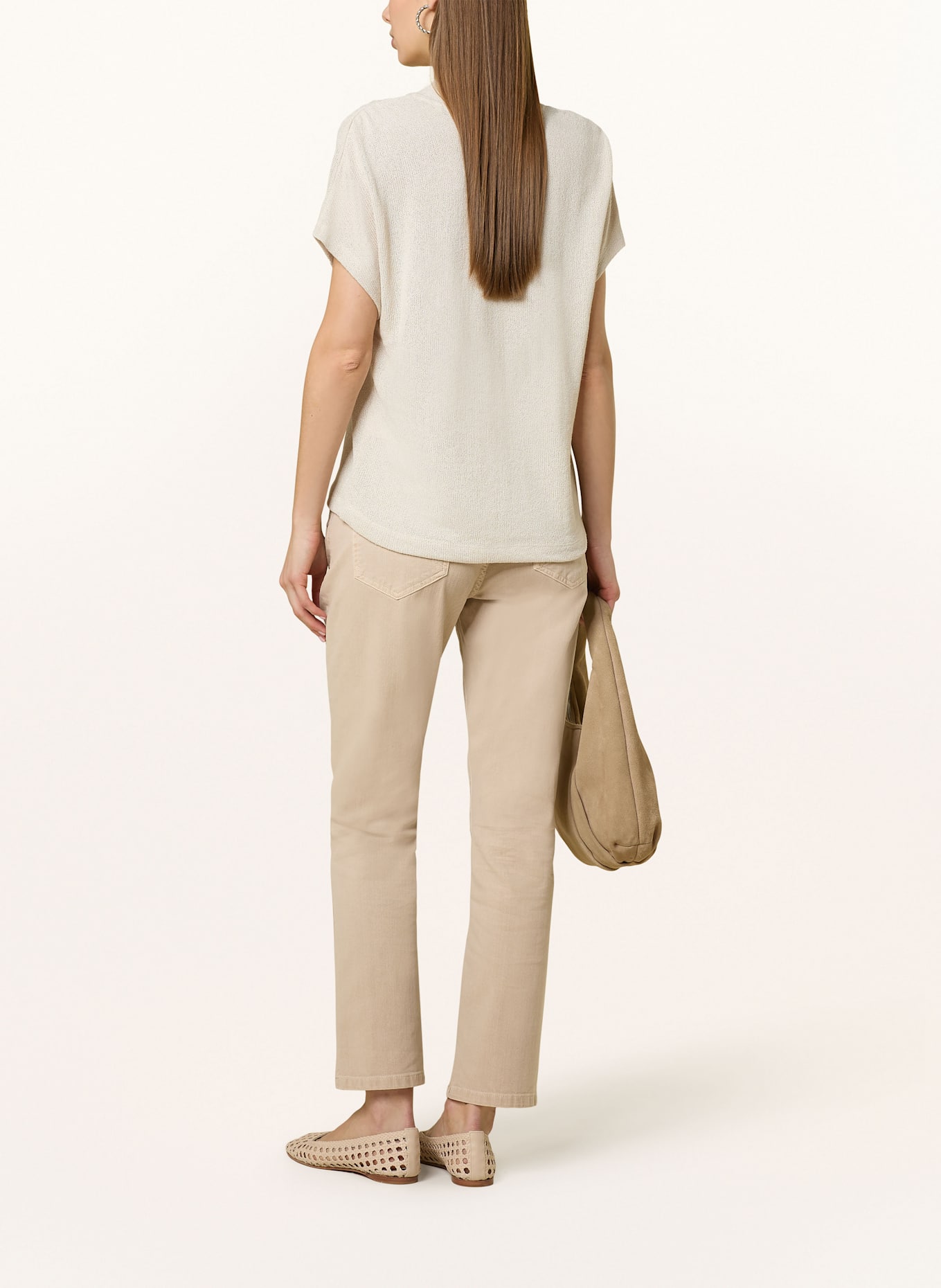 OPUS Strickshirt SOFRANKA: CREME
