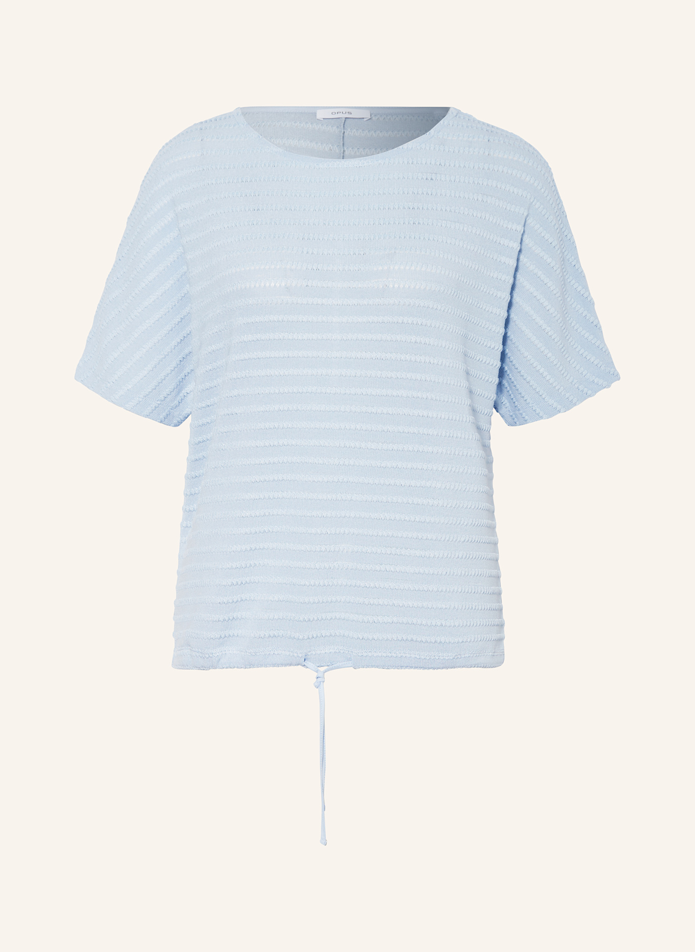 OPUS Strickshirt SARONJI: HELLBLAU