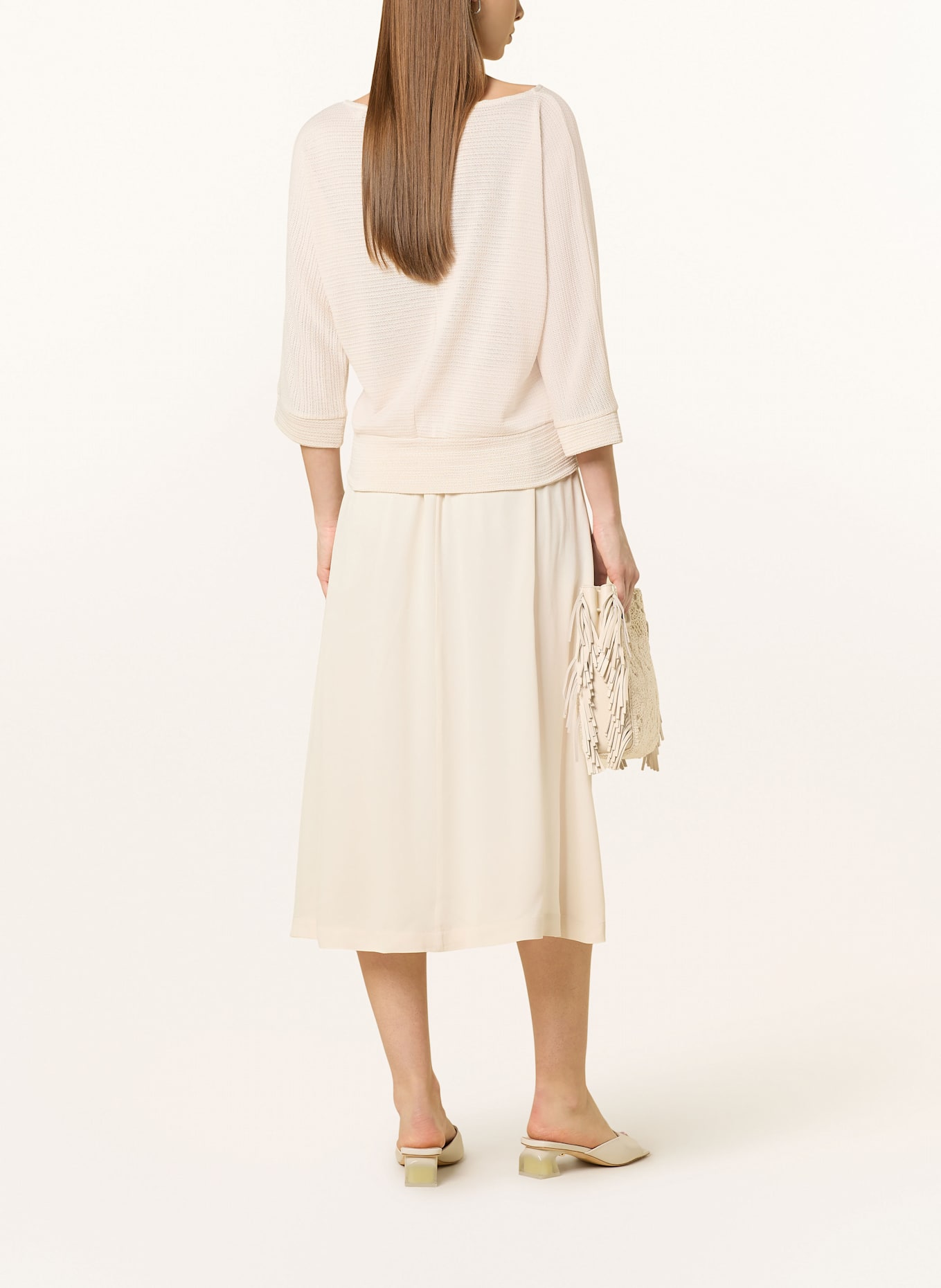OPUS Pullover SOLLIKA mit 3/4-Arm: CREME