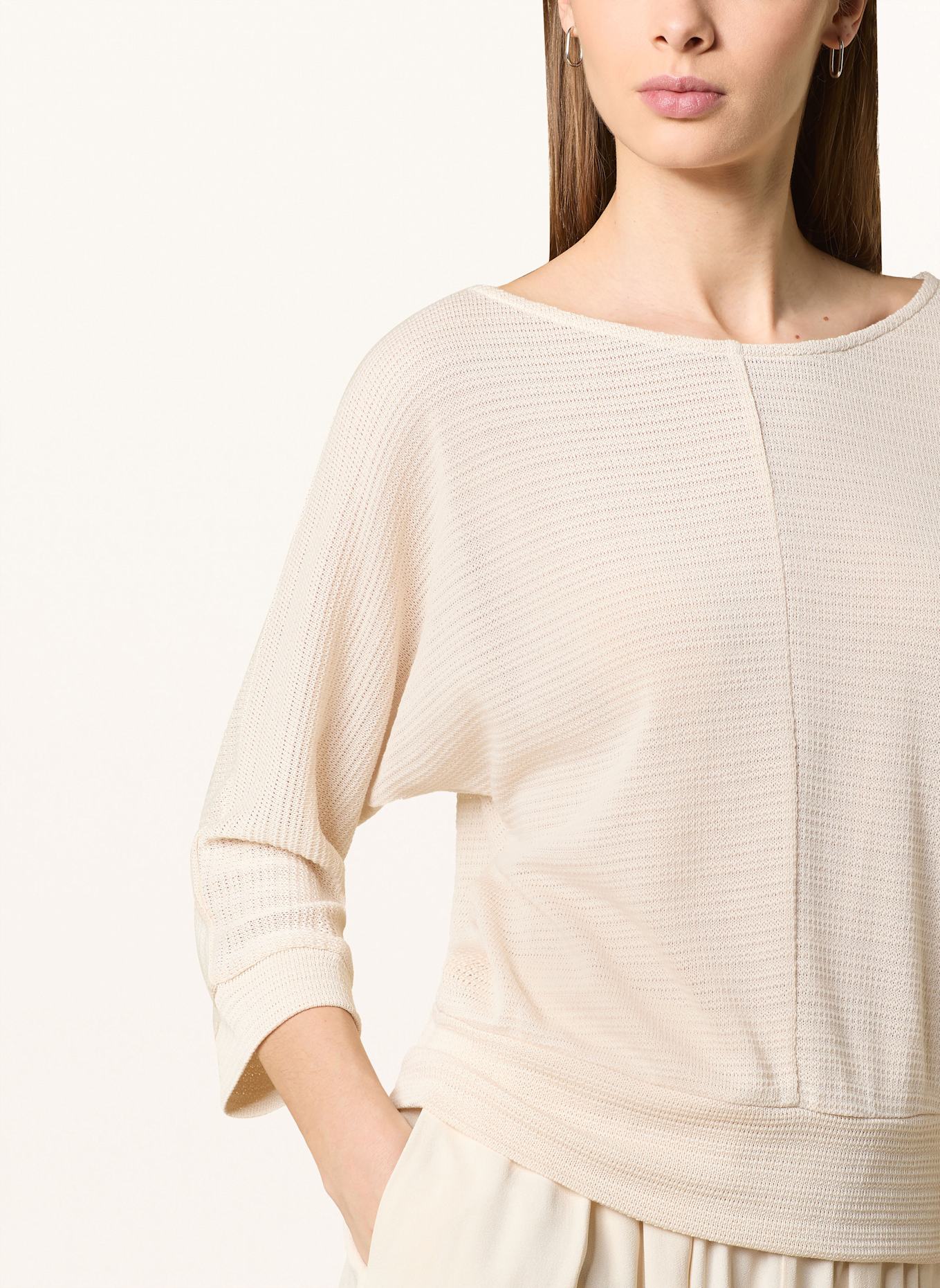OPUS Pullover SOLLIKA mit 3/4-Arm: CREME